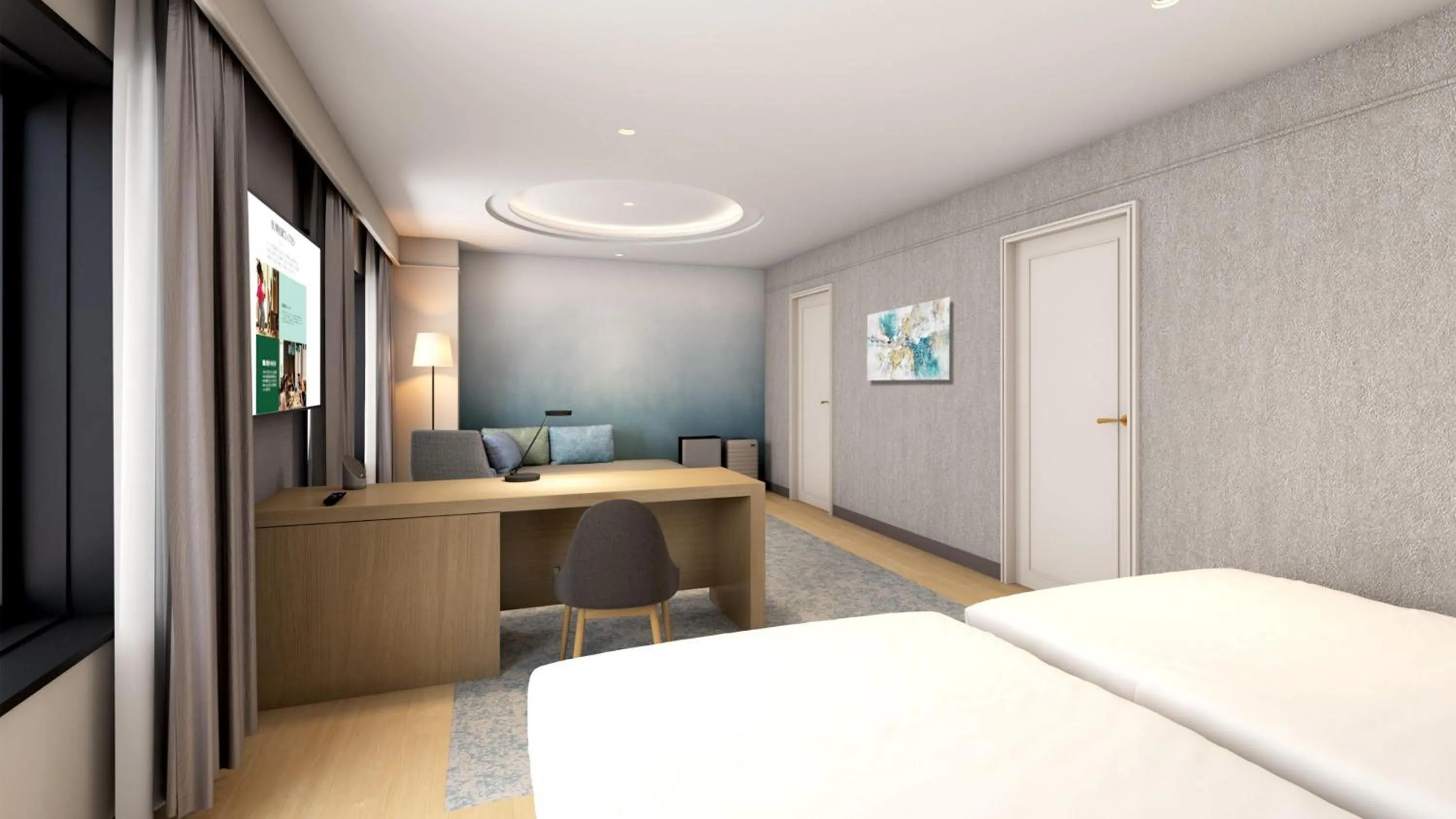 Photo of the whole room, Bed in ANA Holiday Inn Iwate Kitakami by IHG