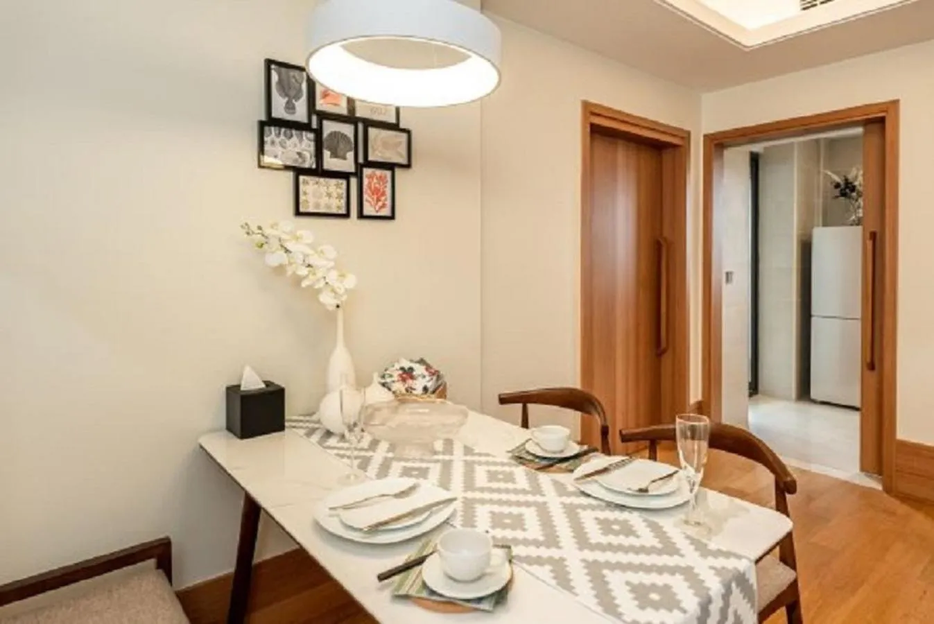 Living room in Green Court Place Jingqiao Middle Ring Shanghai