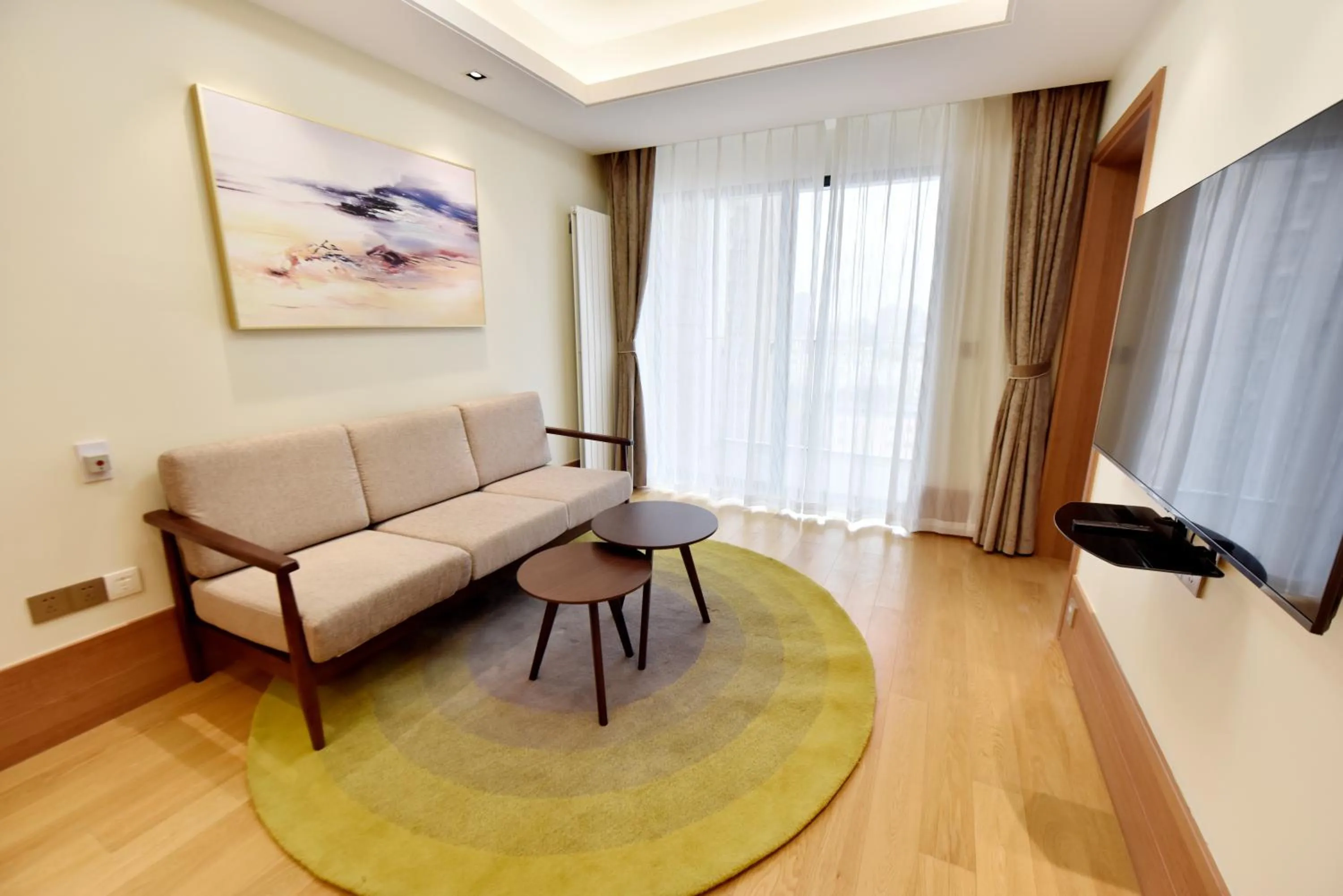Living room in Green Court Place Jingqiao Middle Ring Shanghai