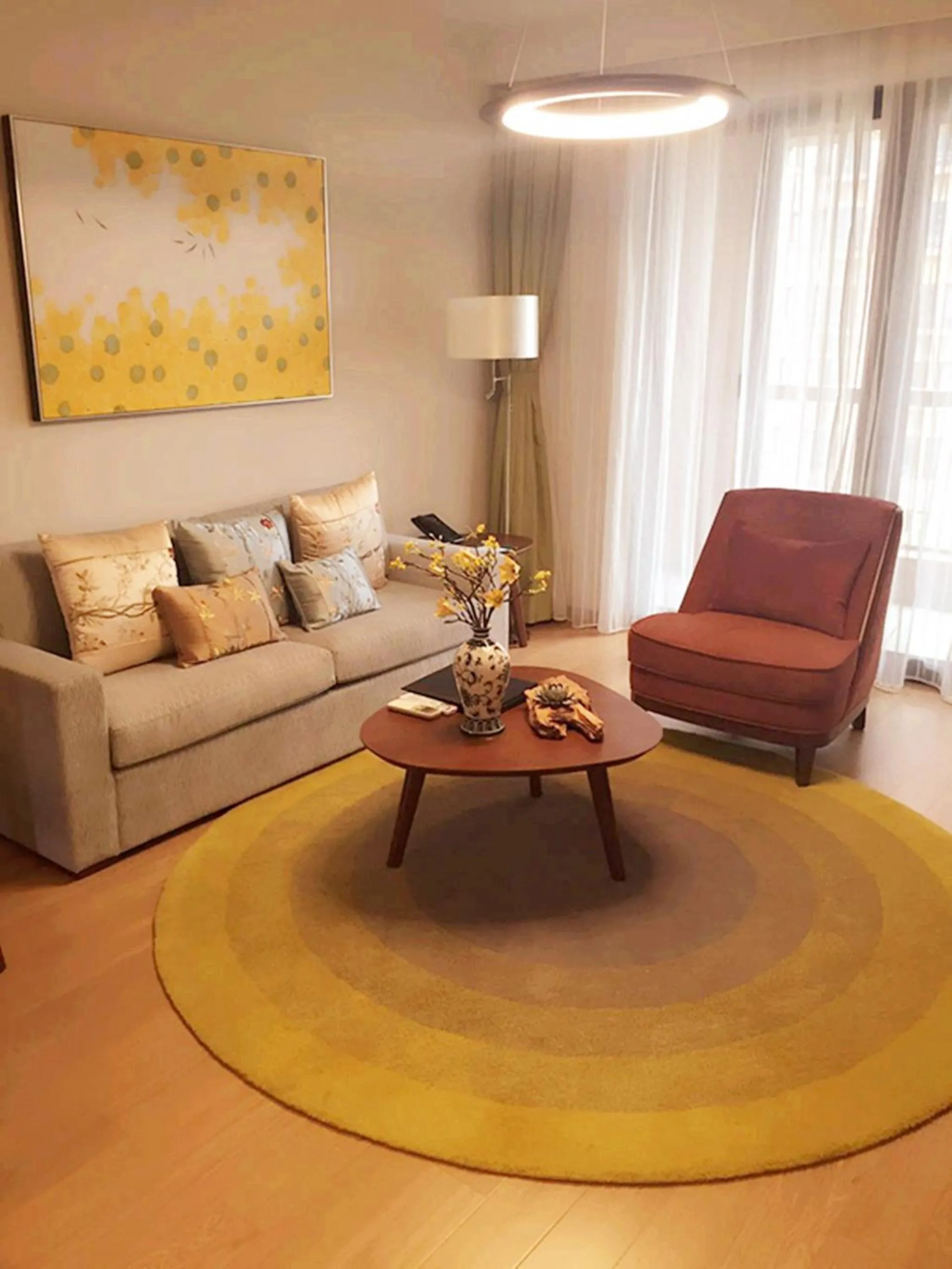 Living room in Green Court Place Jingqiao Middle Ring Shanghai