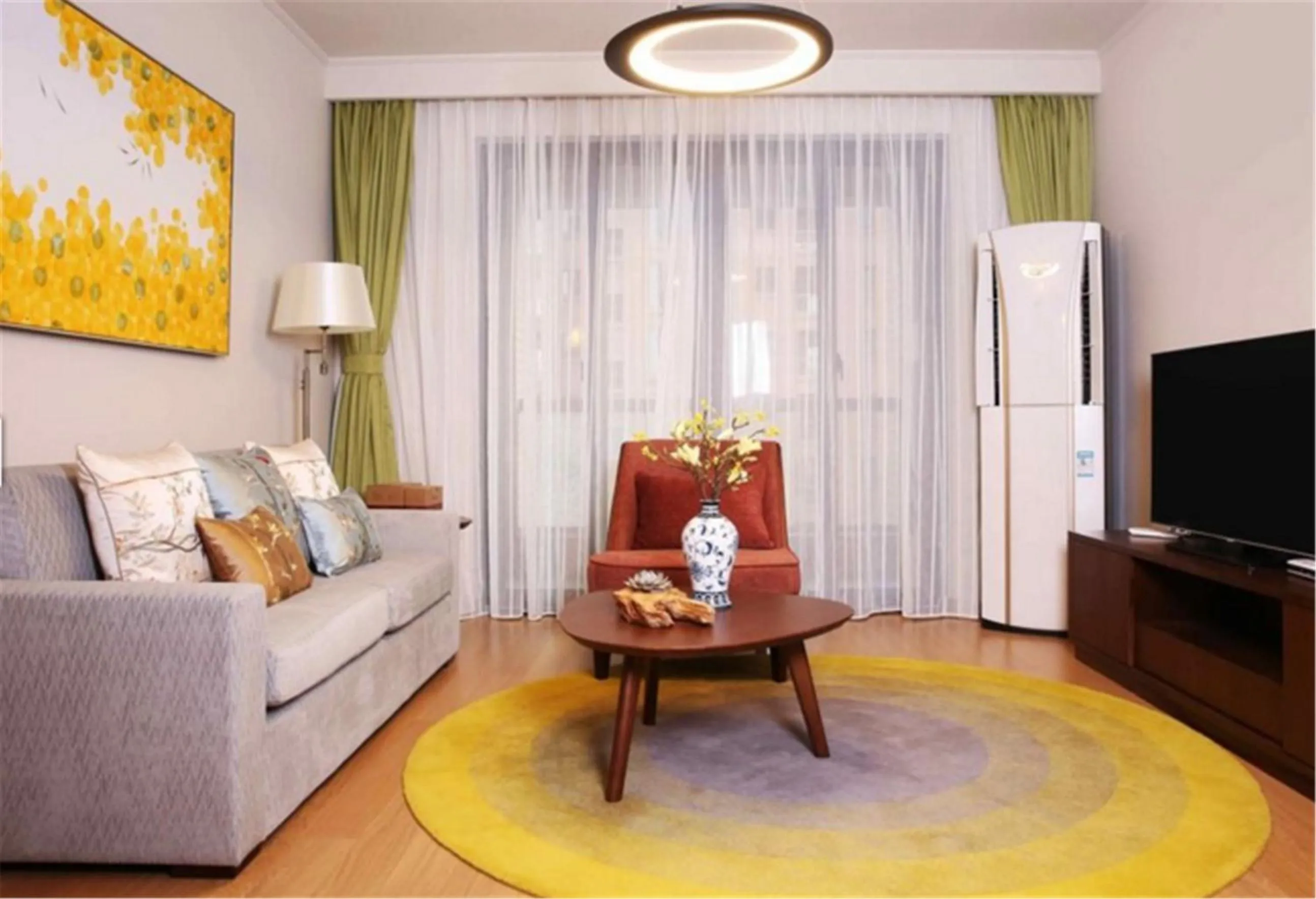 Living room in Green Court Place Jingqiao Middle Ring Shanghai