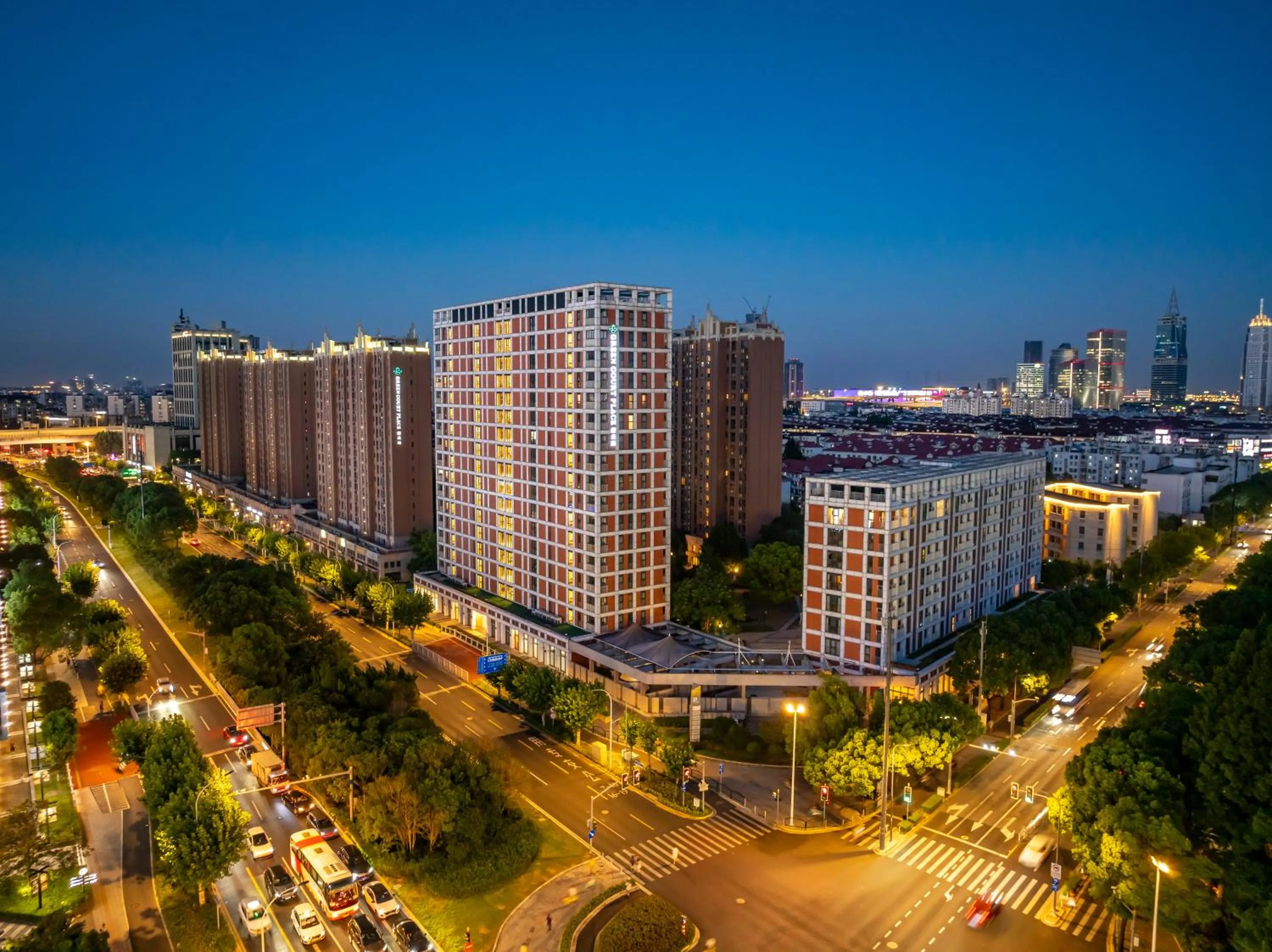 Property building in Green Court Place Jingqiao Middle Ring Shanghai