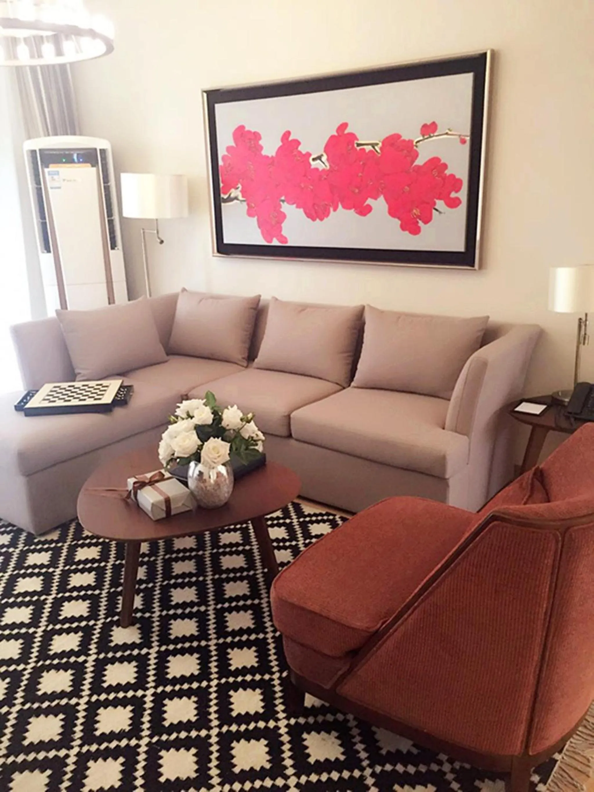 Living room in Green Court Place Jingqiao Middle Ring Shanghai