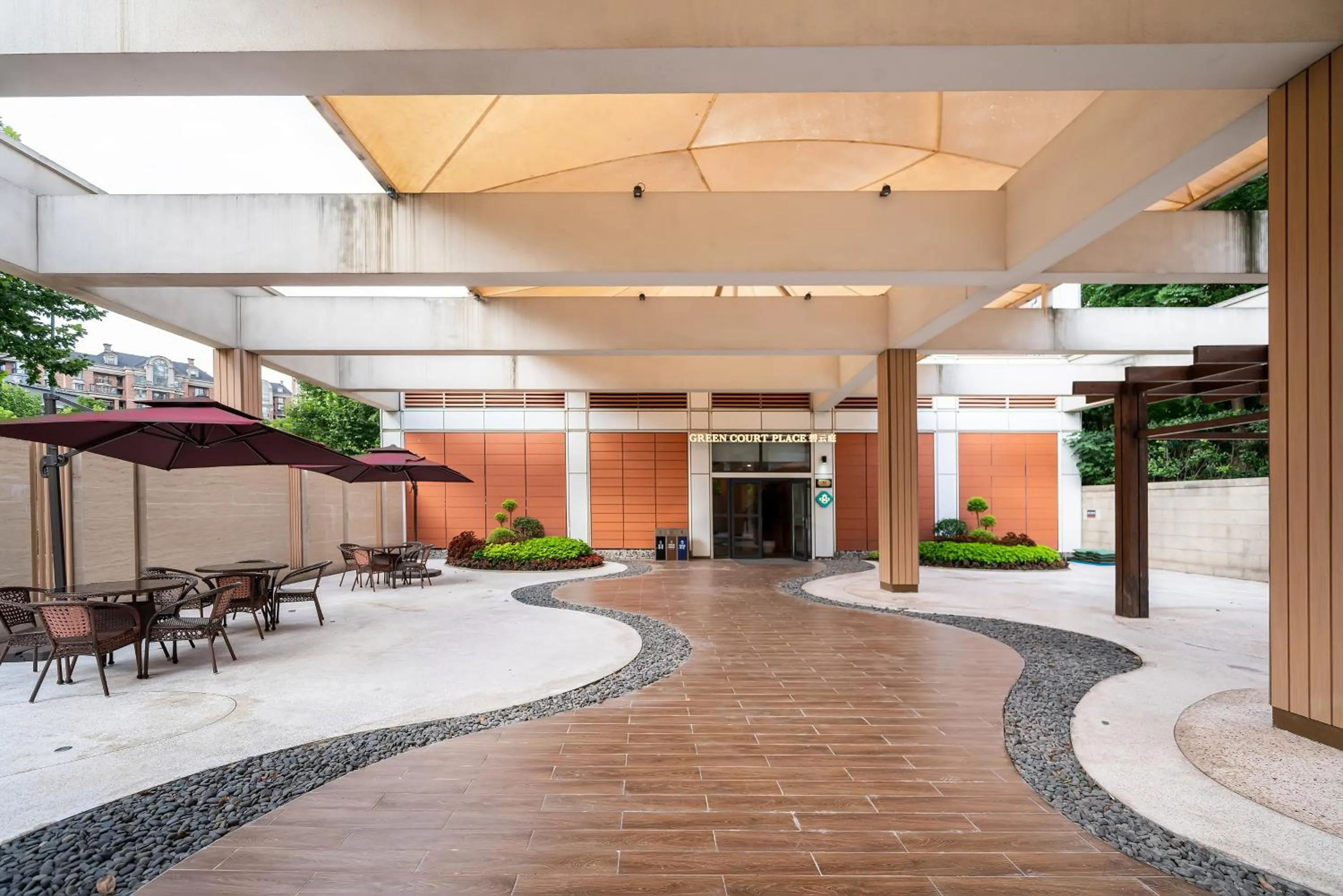 Property building in Green Court Place Jingqiao Middle Ring Shanghai