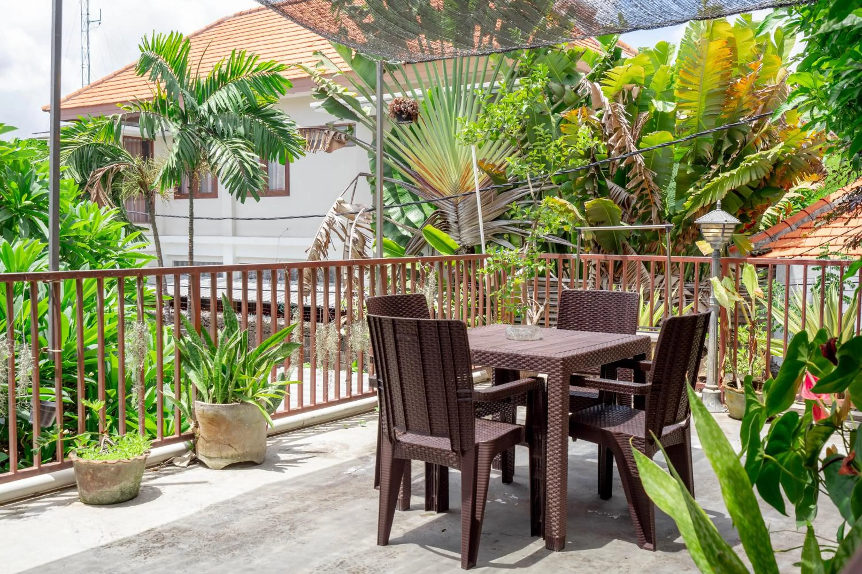 Patio in RedDoorz near Pantai Sanur Bali