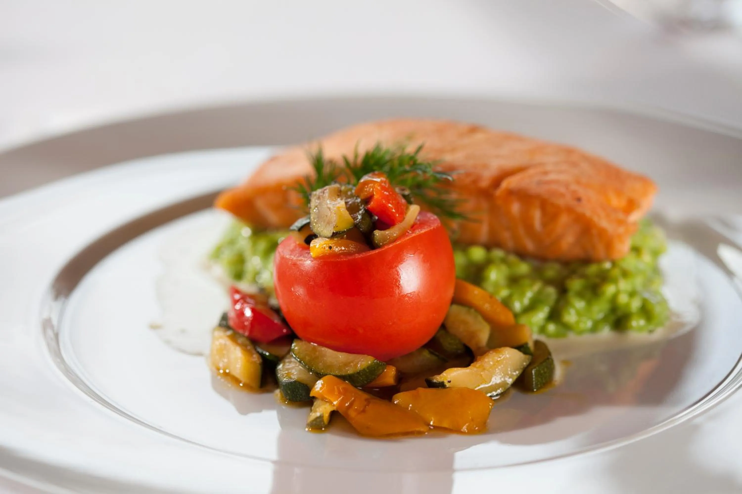 Food close-up in Hotel Restaurant Lamm