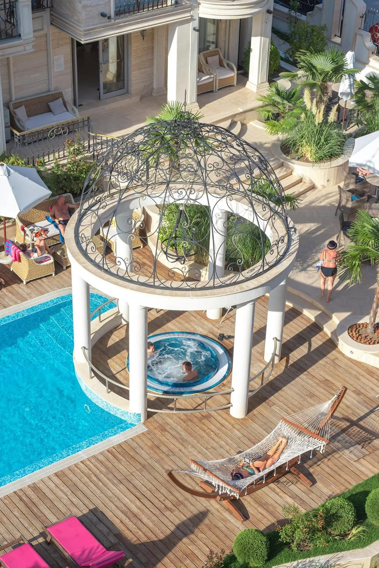 sunbed in Harmony Suites Saint Vlas