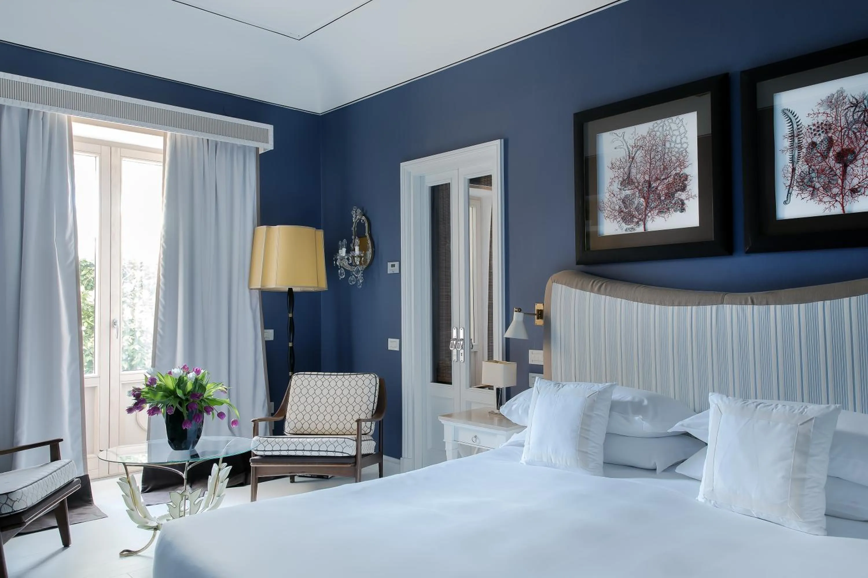 Bedroom, Bed in Capri Tiberio Palace - The Leading Hotels of the World