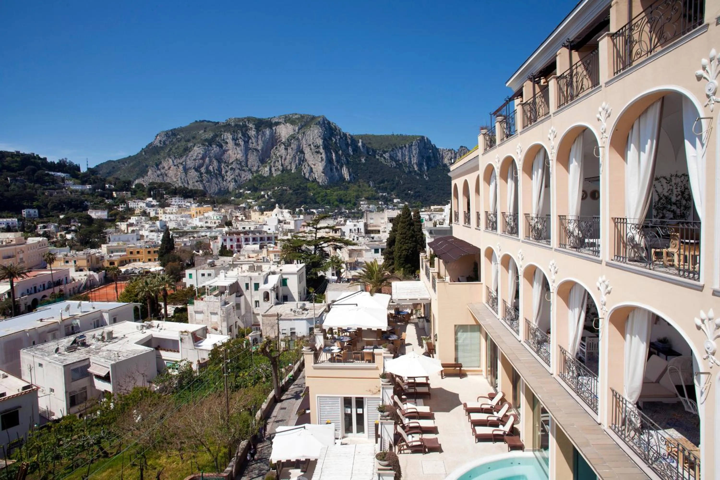 Facade/entrance in Capri Tiberio Palace - The Leading Hotels of the World