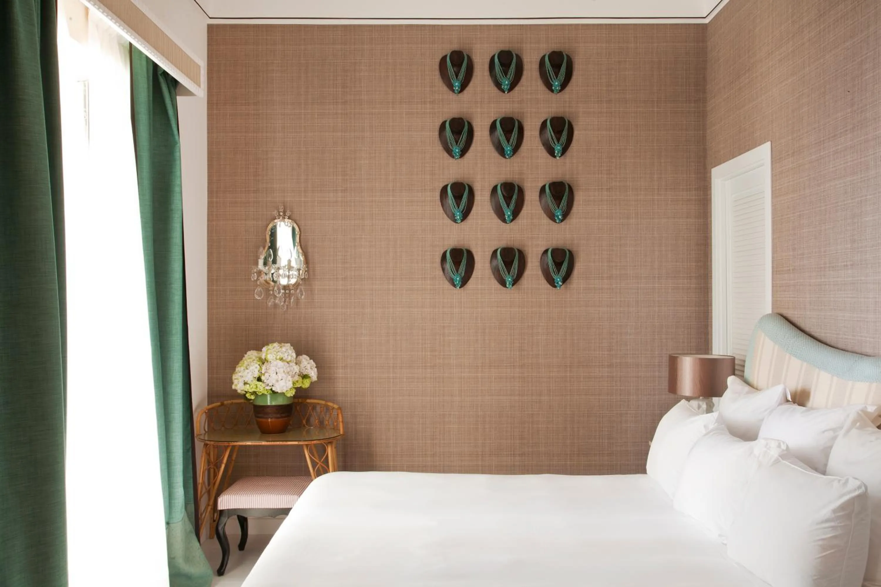 Bed in Capri Tiberio Palace - The Leading Hotels of the World