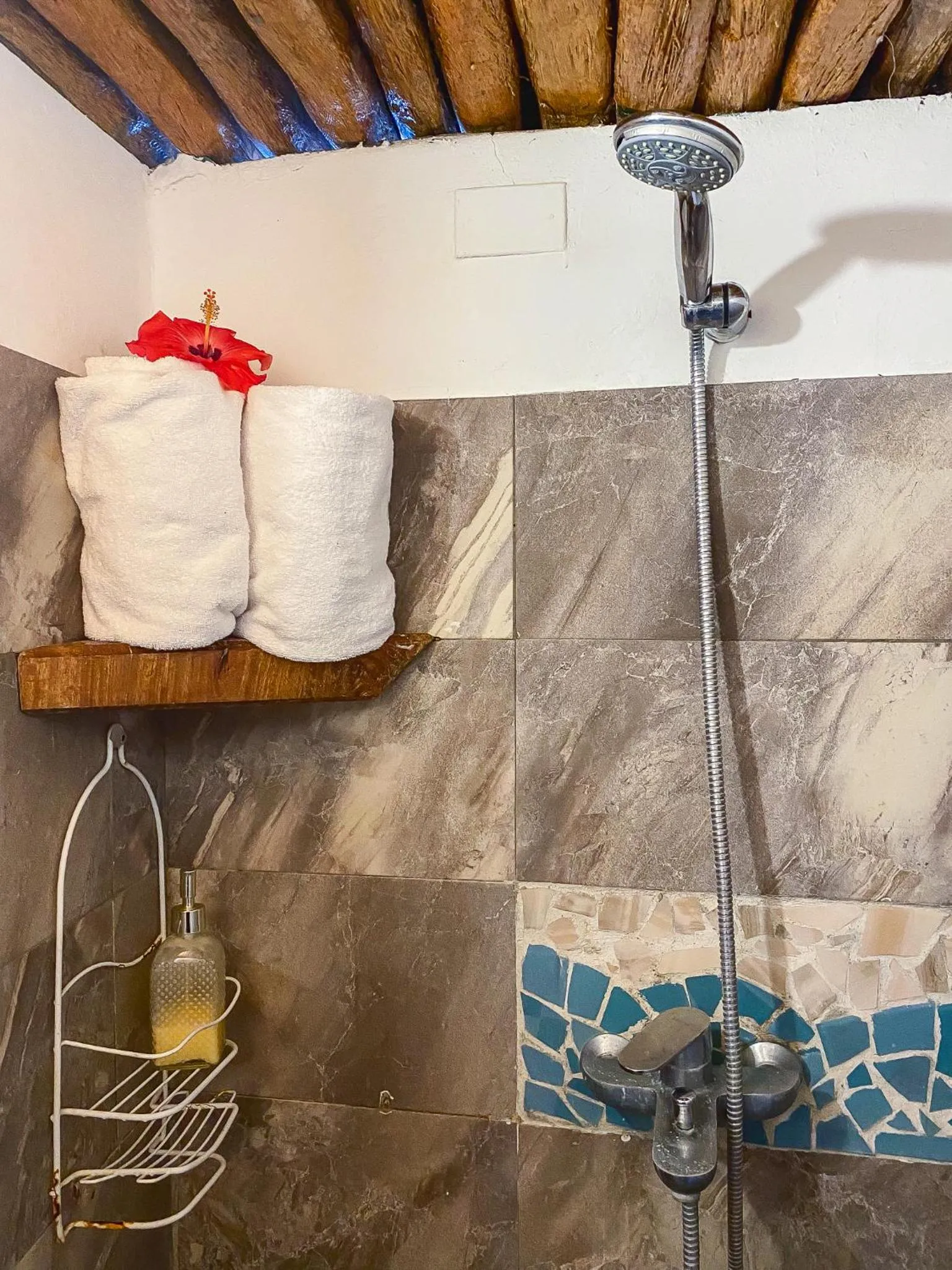 Shower in Sunset Samana