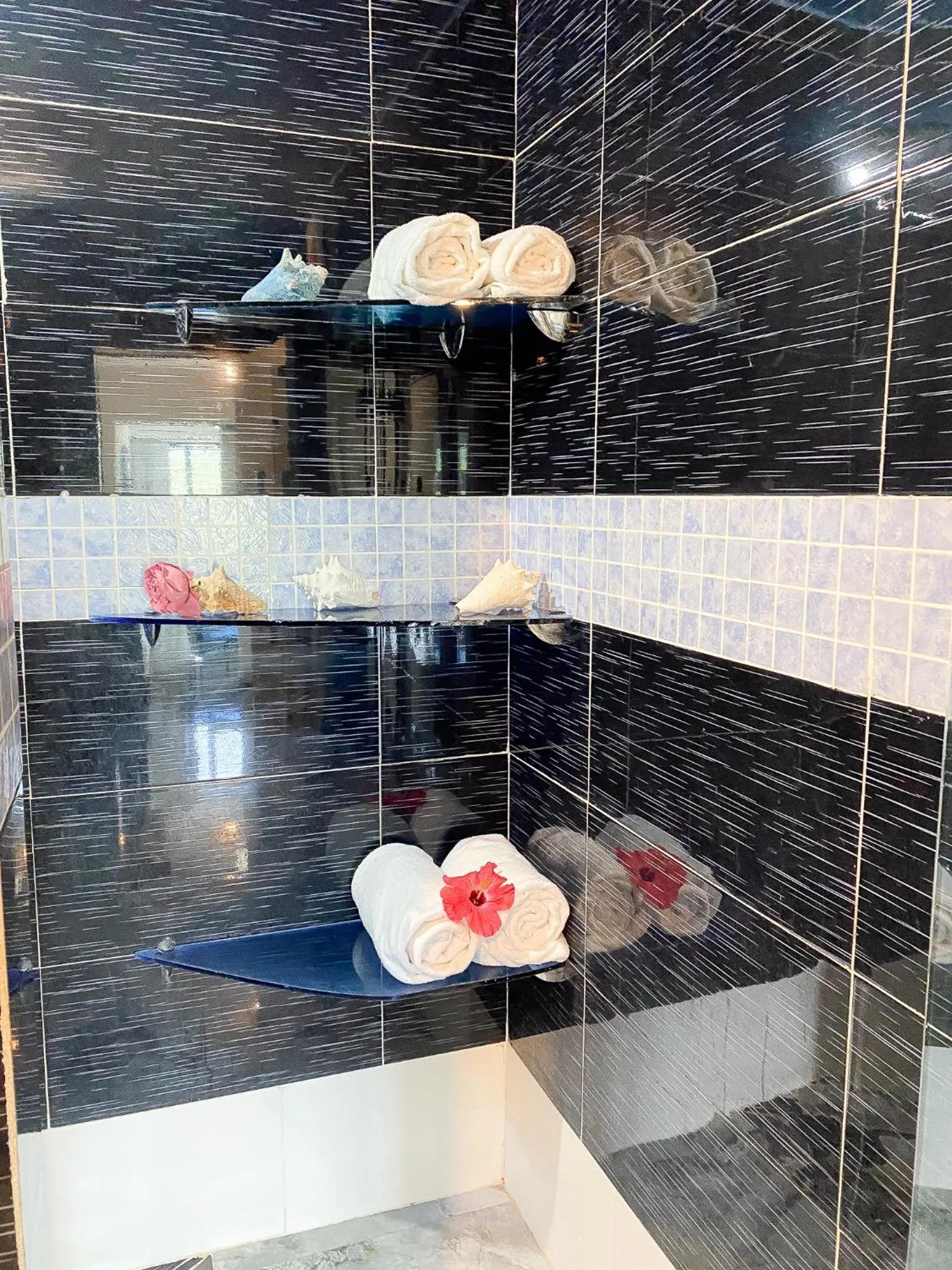 Shower in Sunset Samana