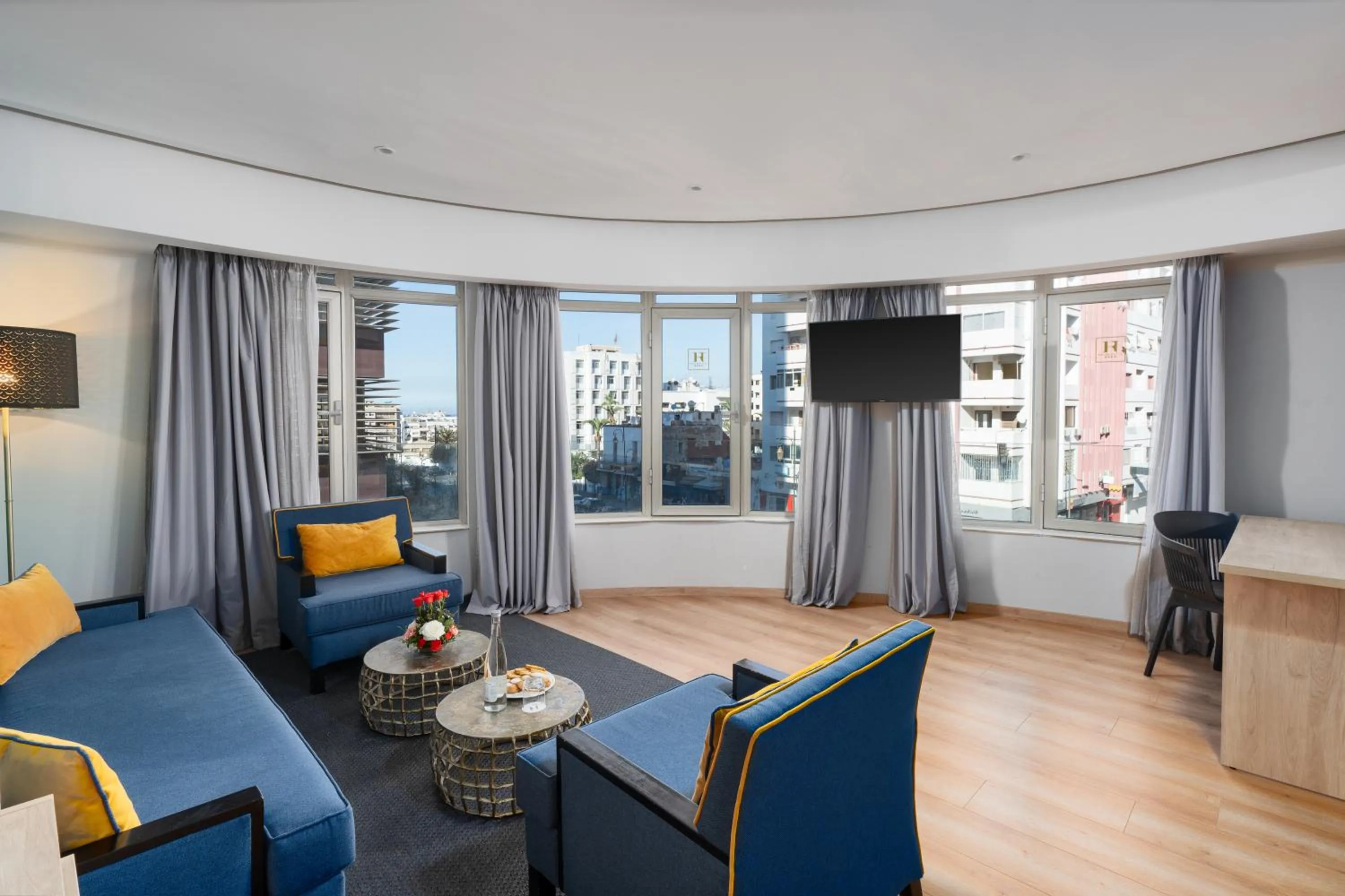 Seating area in Rihab Hotel