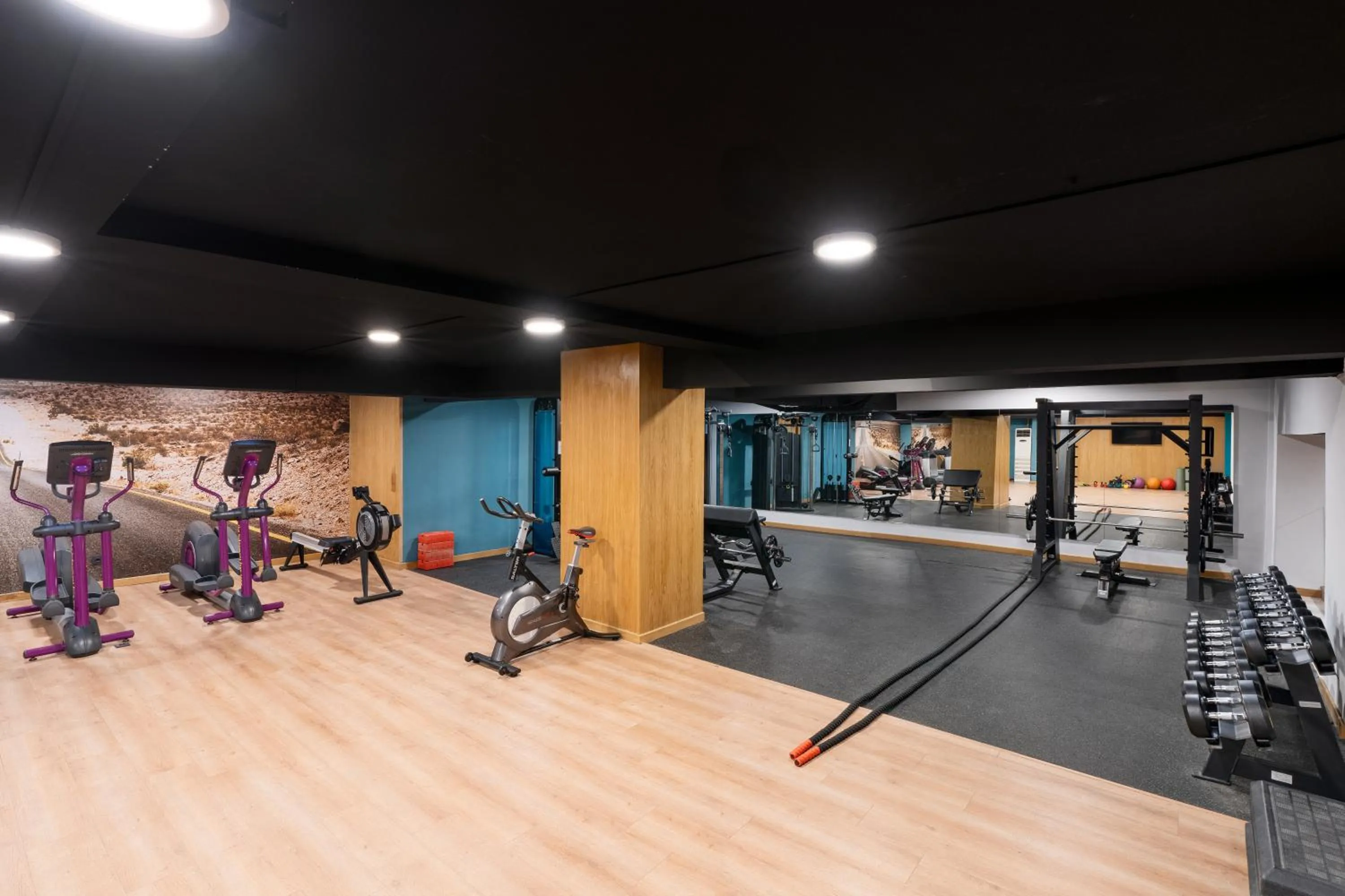 Fitness centre/facilities in Rihab Hotel