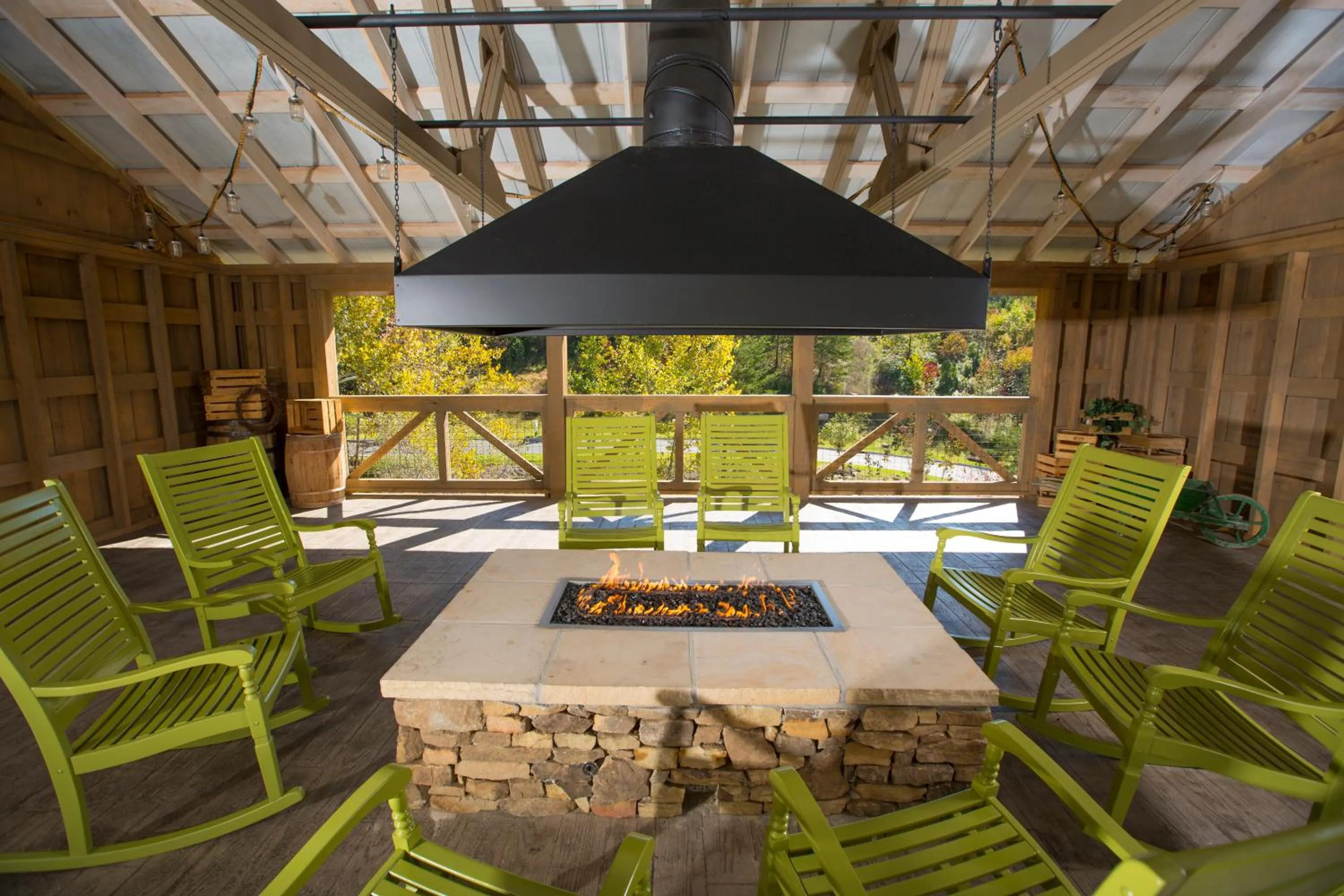 Patio in Dollywood's DreamMore Resort and Spa