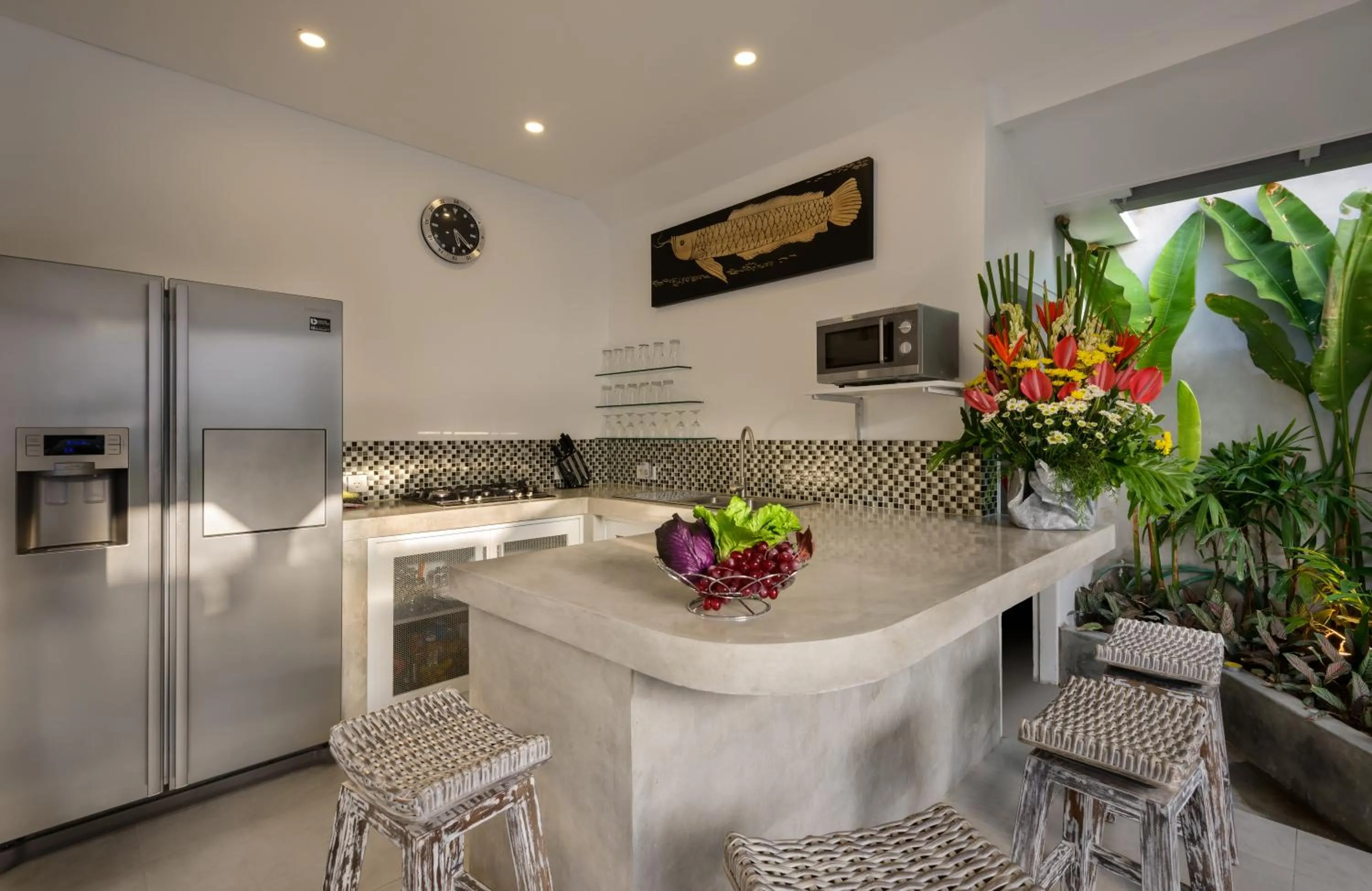 Kitchen or kitchenette in Villa Ozamiz Seminyak