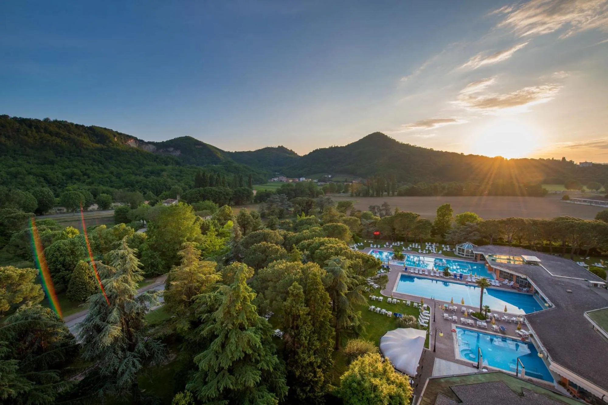 Sunset in Hotel Apollo Terme