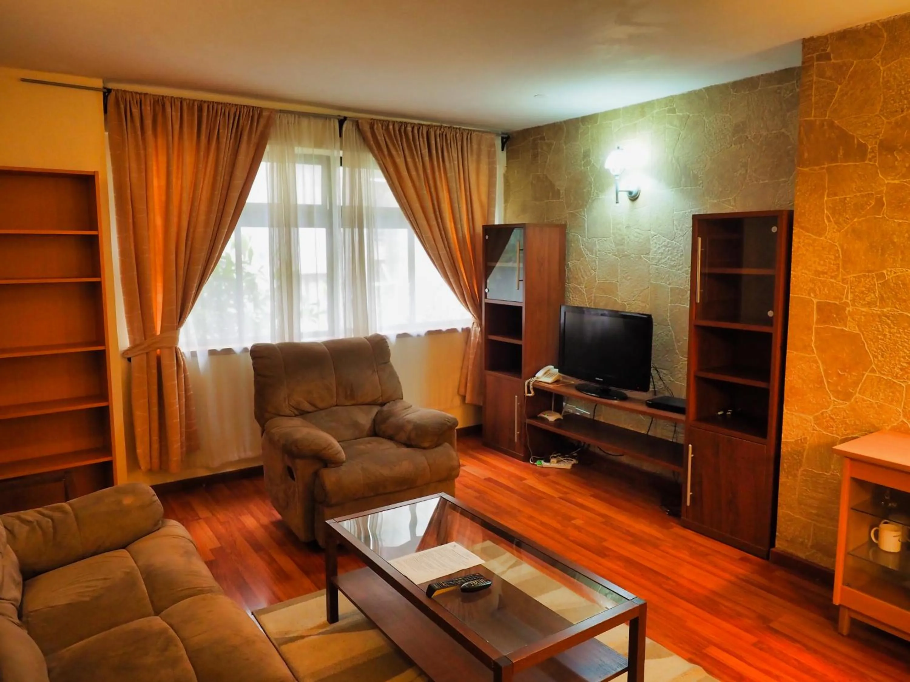 Living room in Kates Apartments