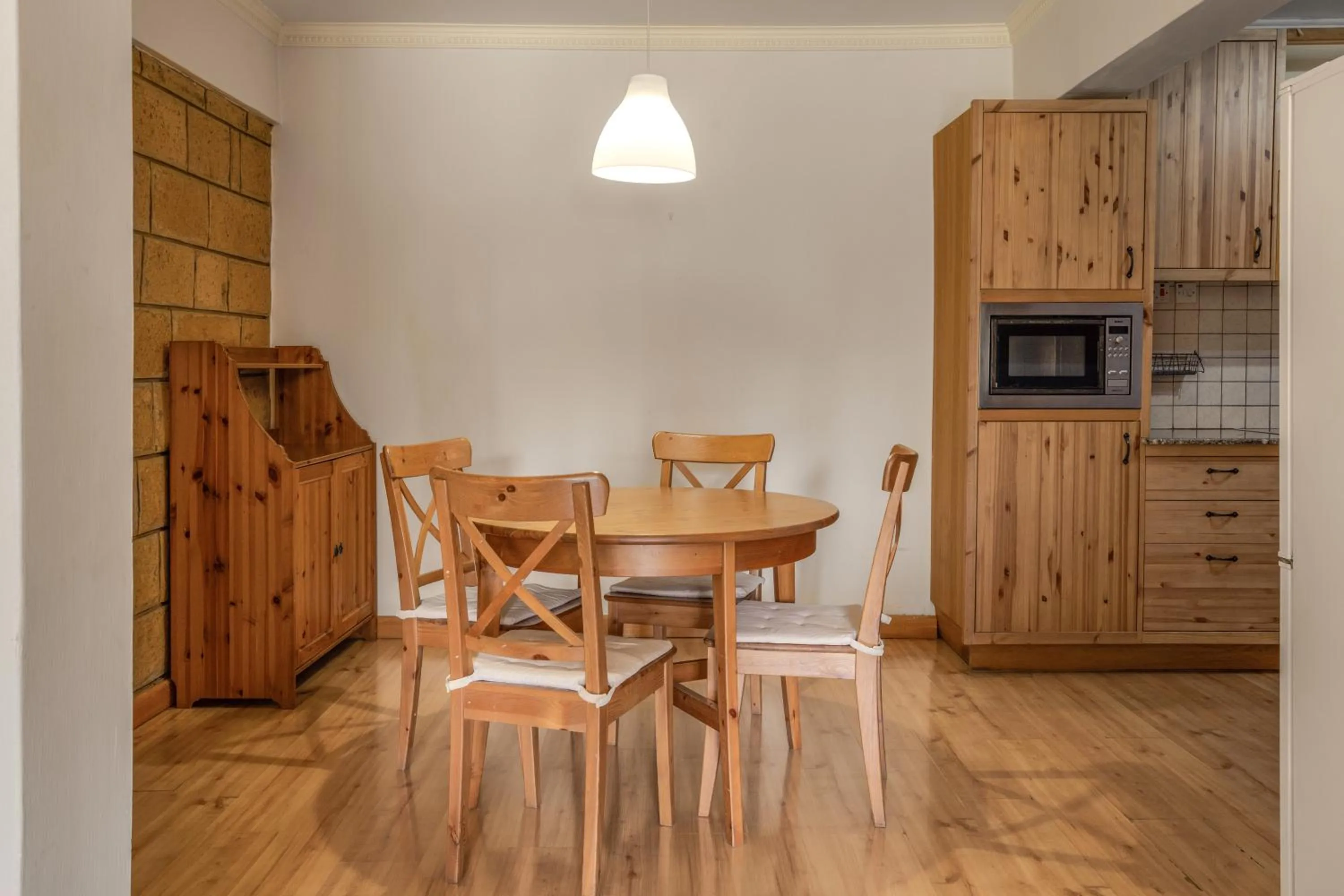 Dining area in Kates Apartments