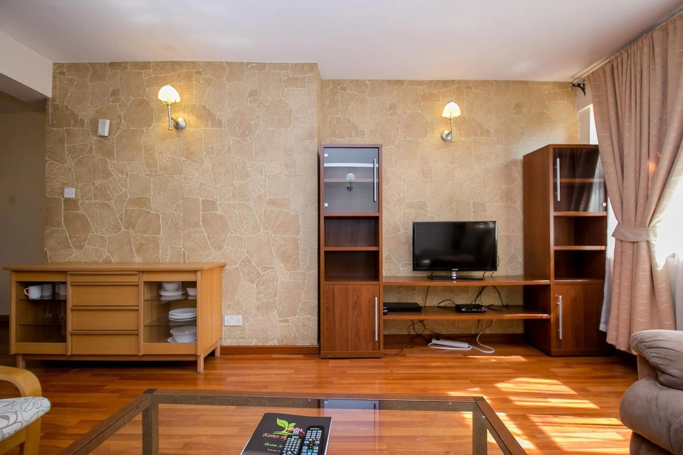 Living room in Kates Apartments