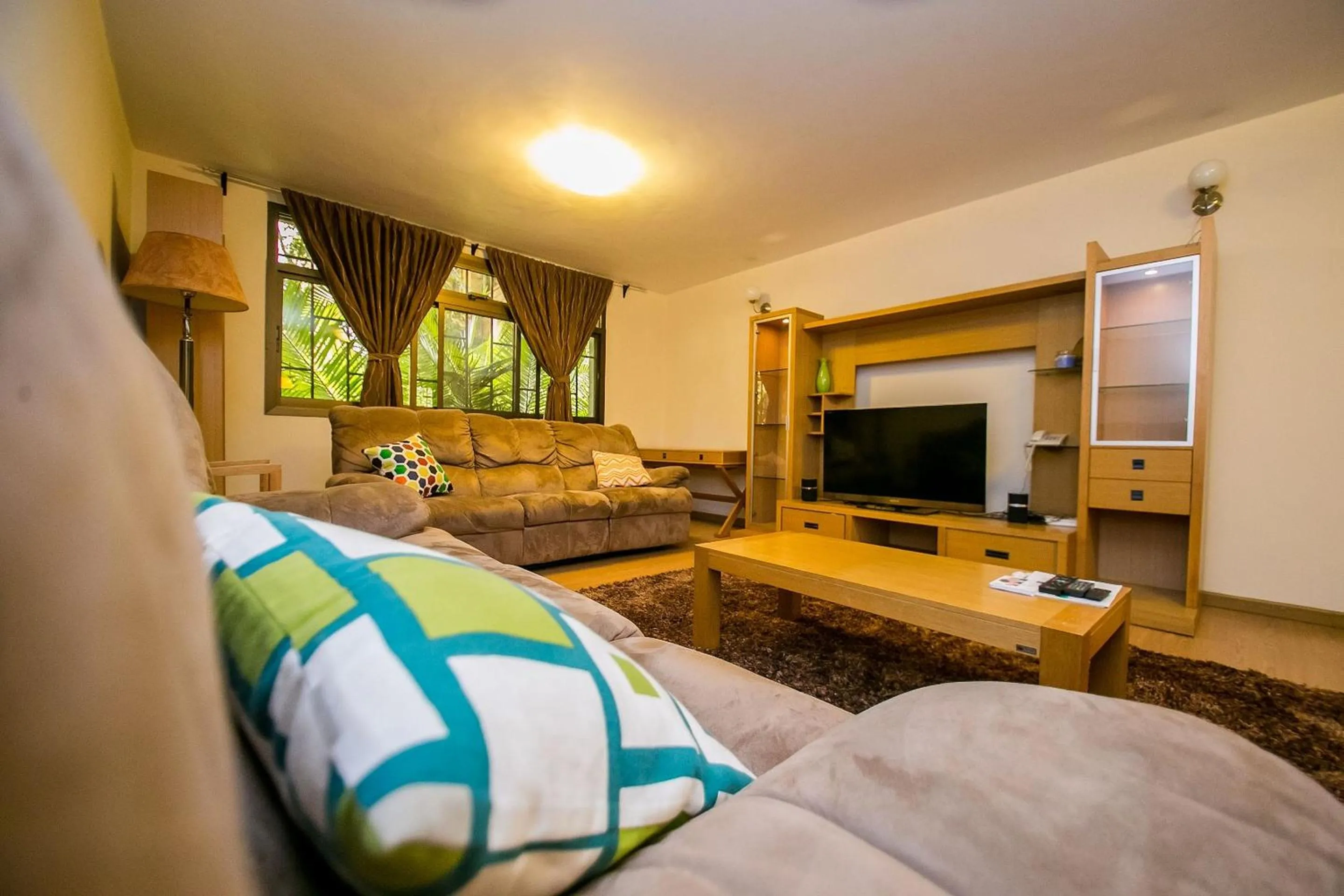 Living room in Kates Apartments