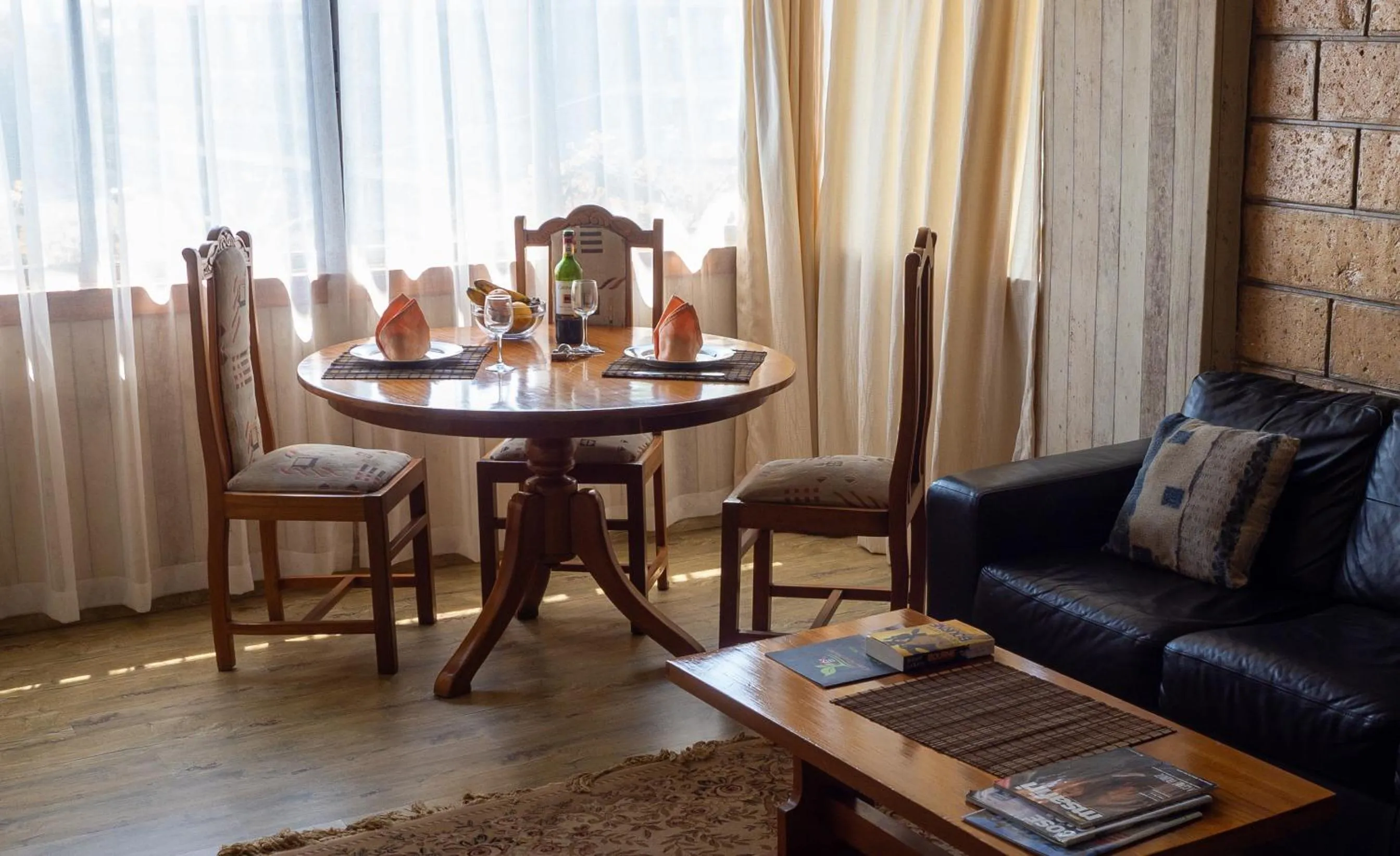 Living room in Kates Apartments