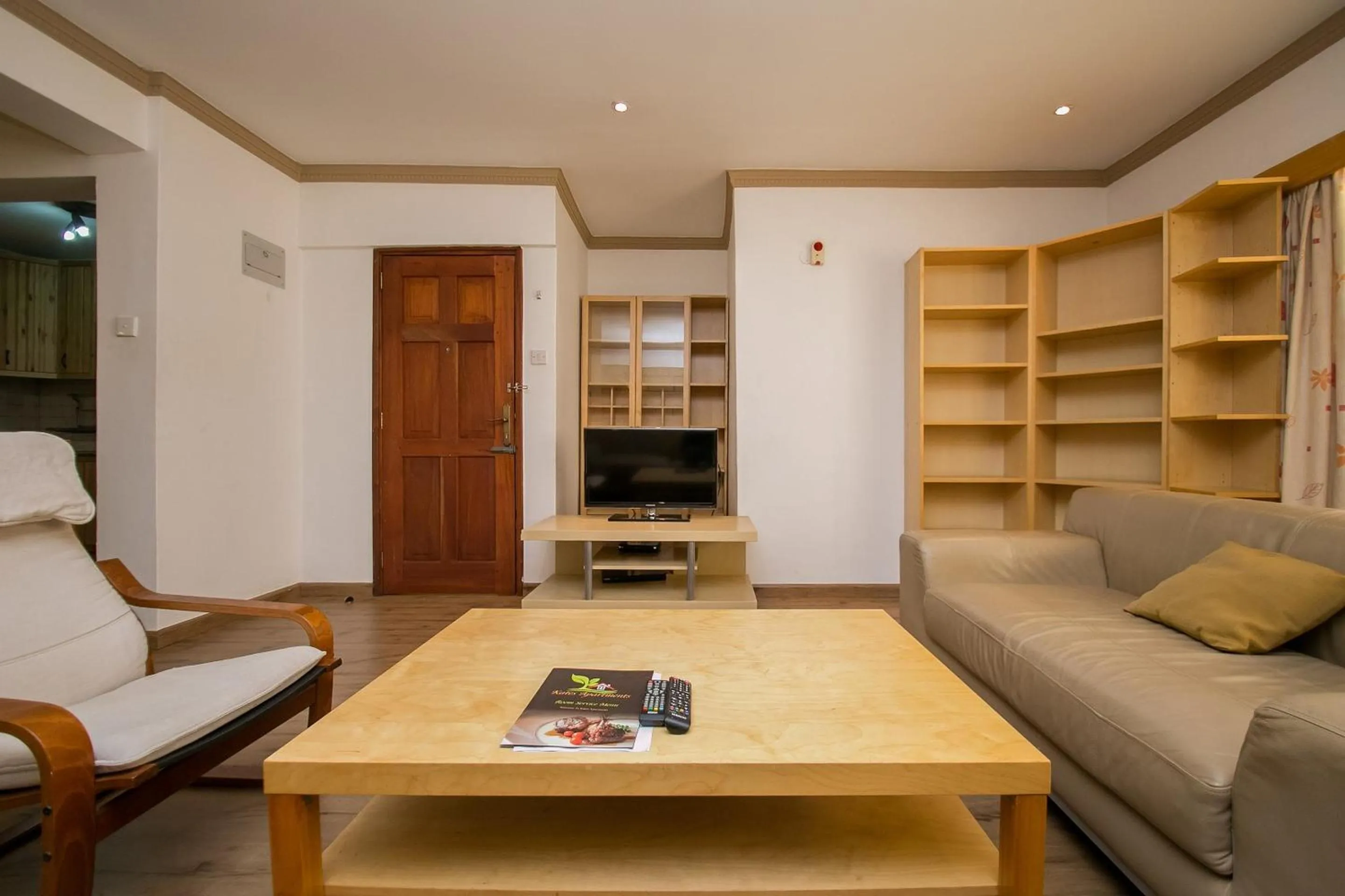 Living room in Kates Apartments