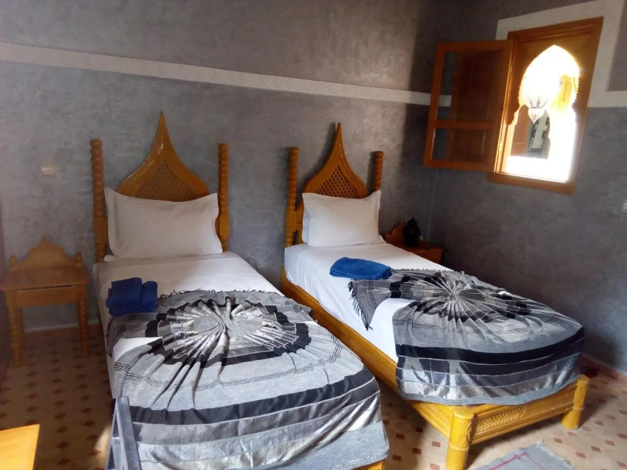 Bed in Riad Jenan Adam