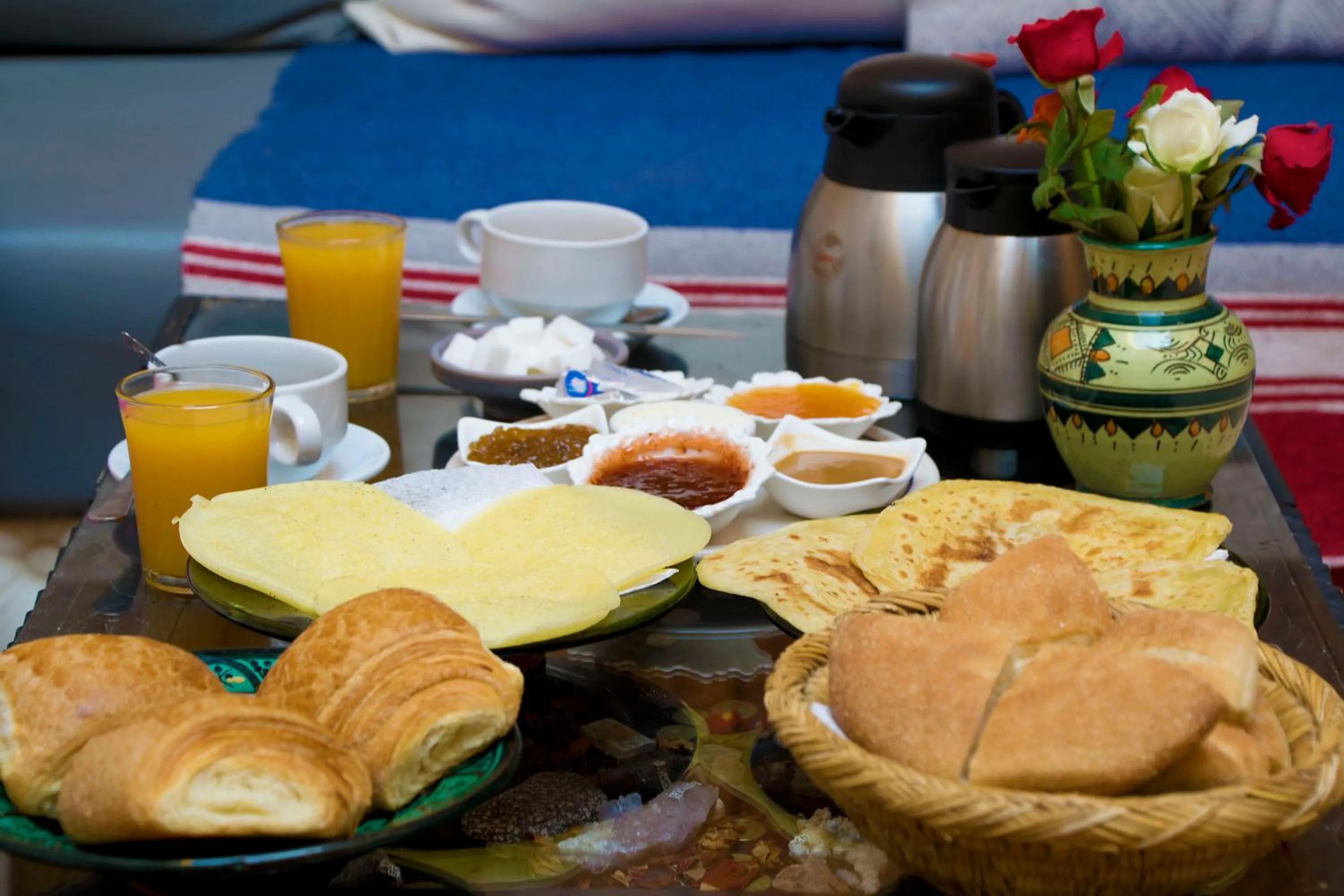 Continental breakfast in Riad Jenan Adam