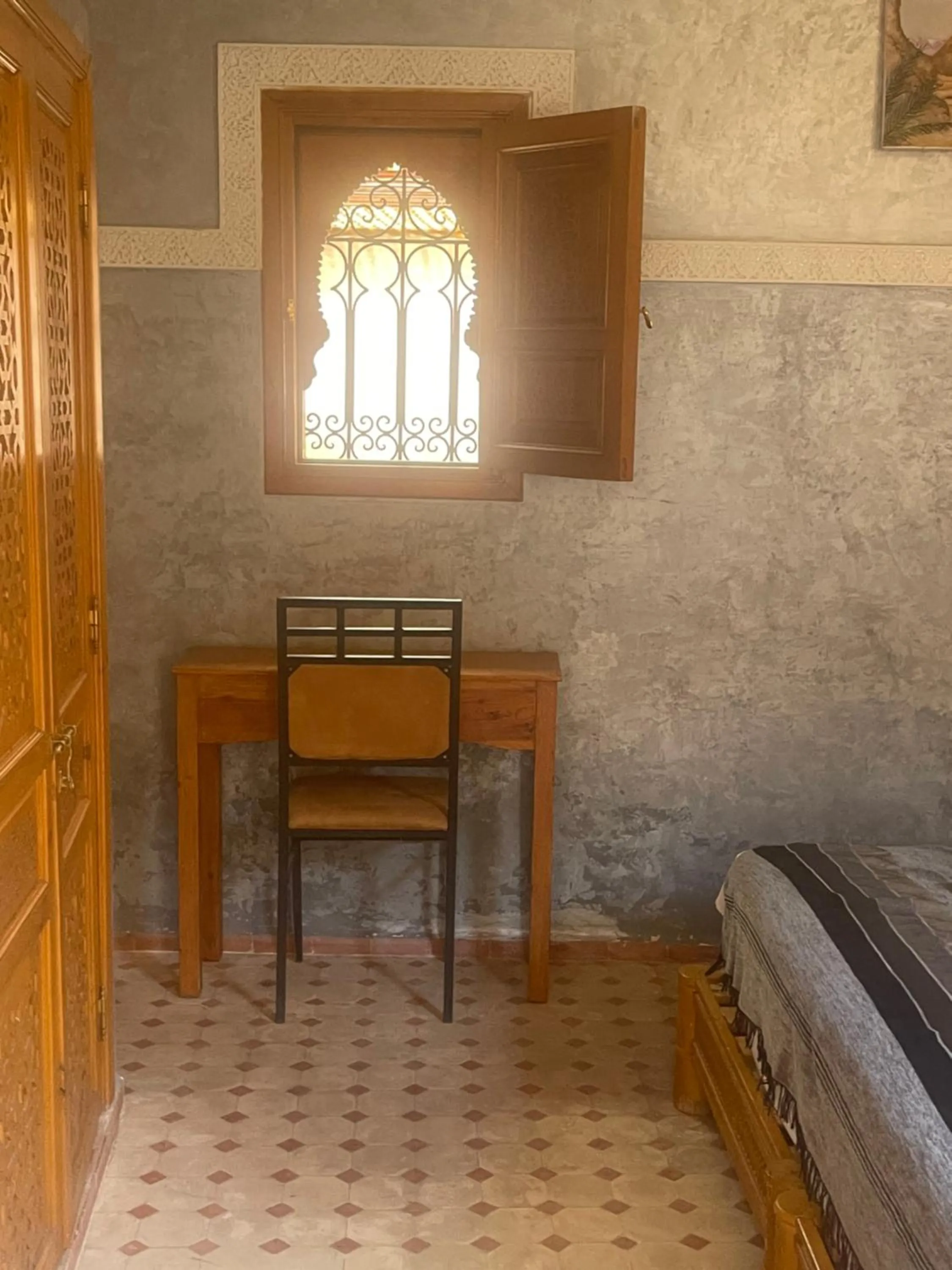 Bed in Riad Jenan Adam