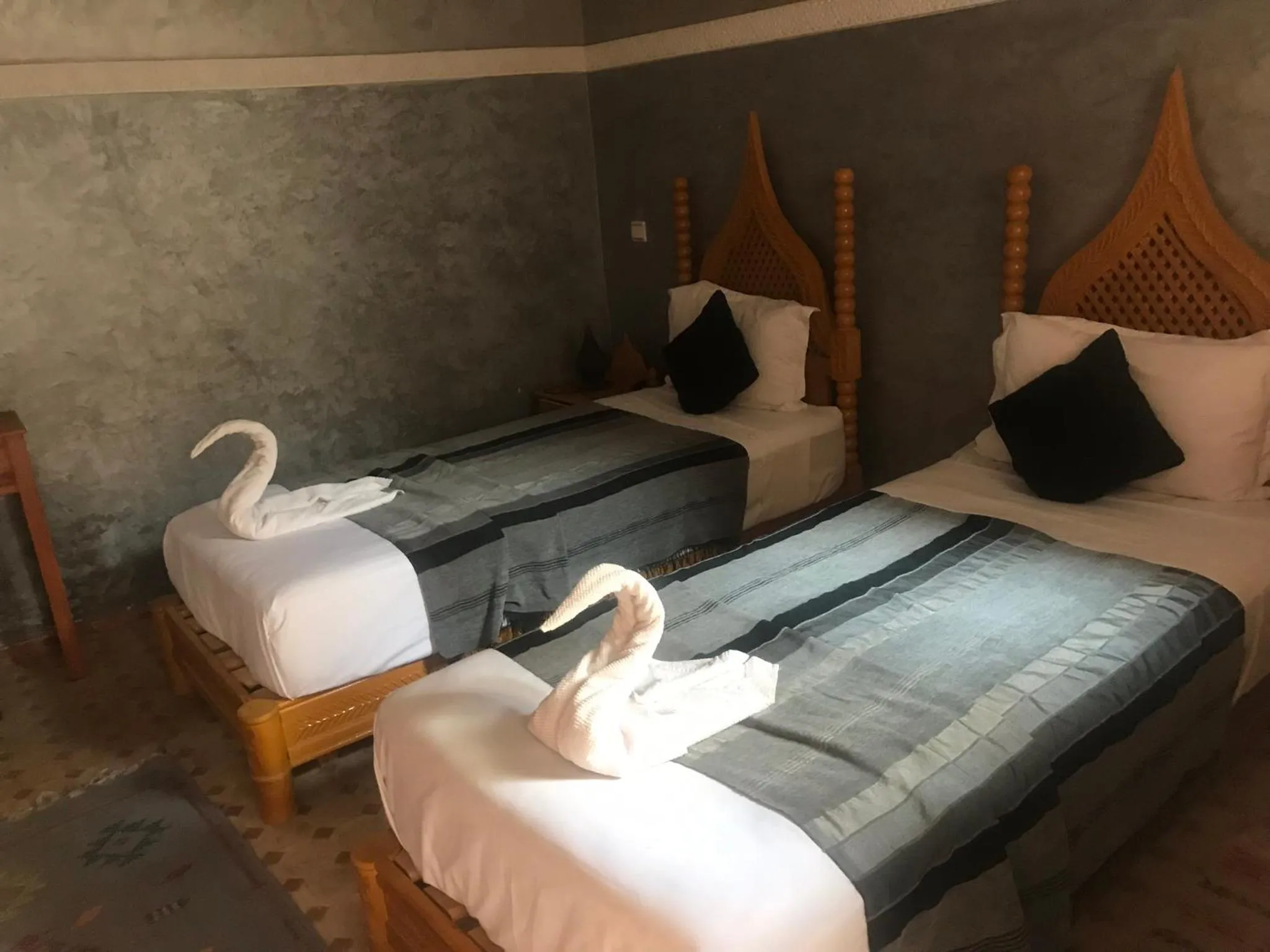 Bed in Riad Jenan Adam