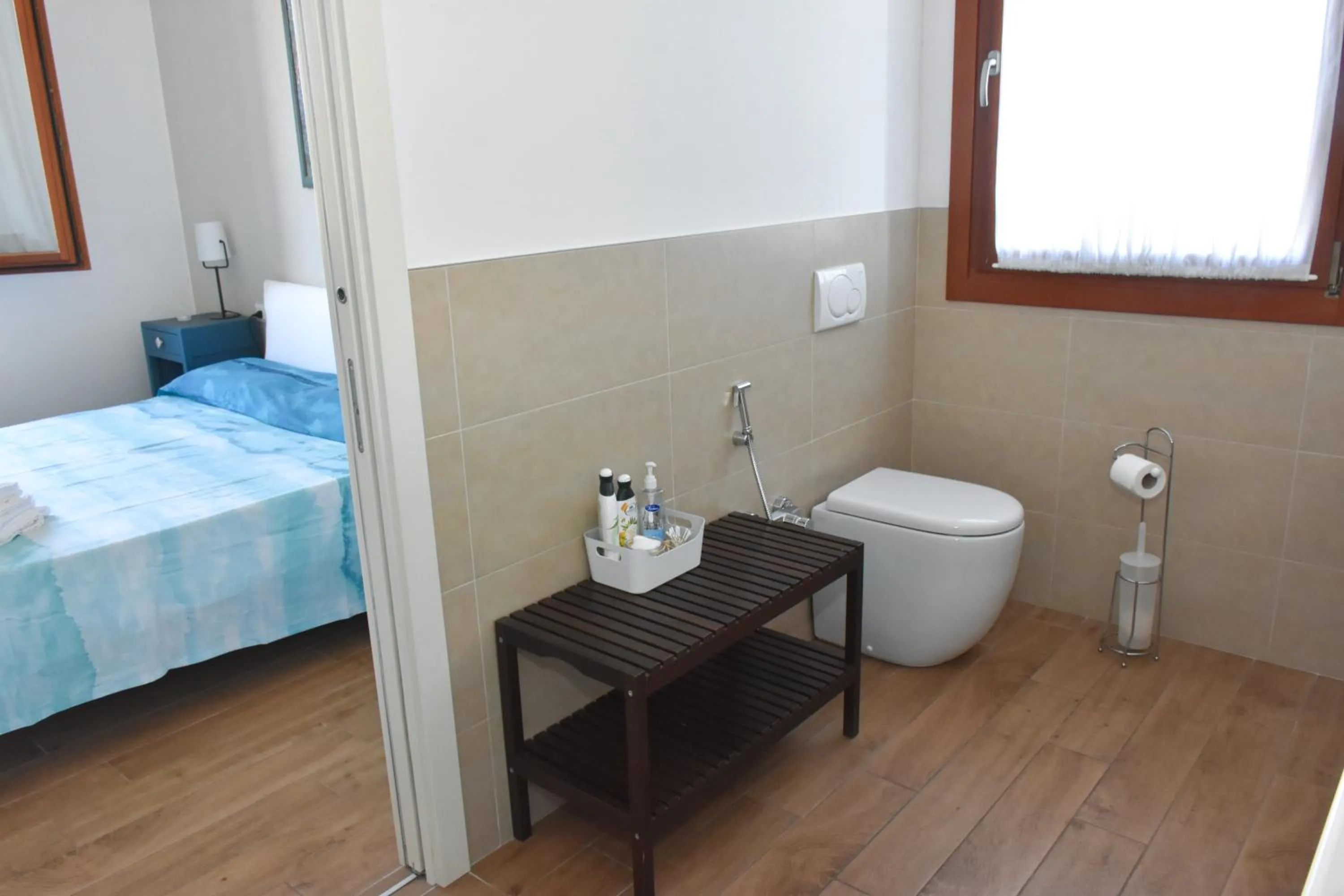 Bathroom, Bed in B&B Ca' Rina