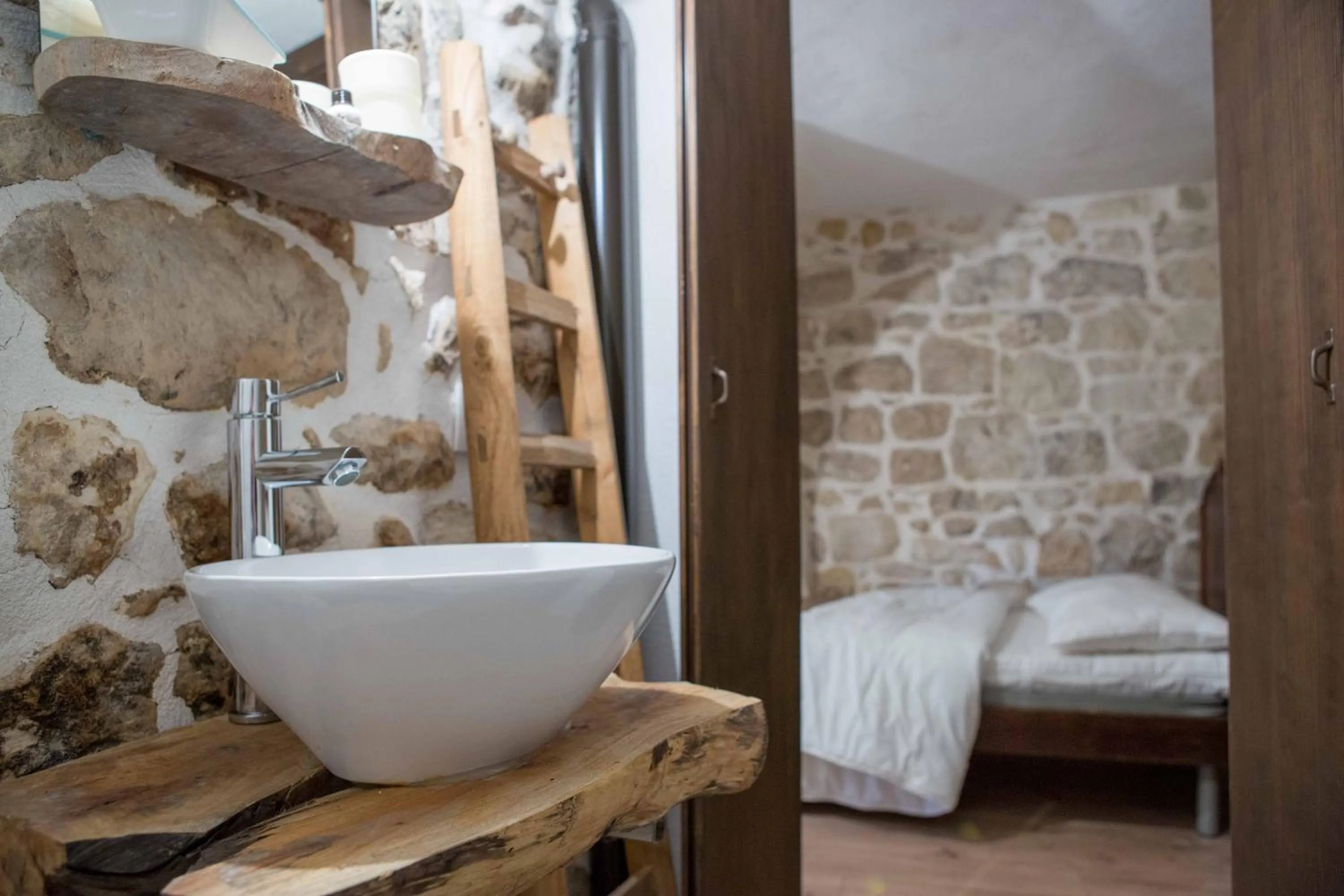 Bathroom, Bed in Si-Moutique, le Case-grotte degli Avi 2