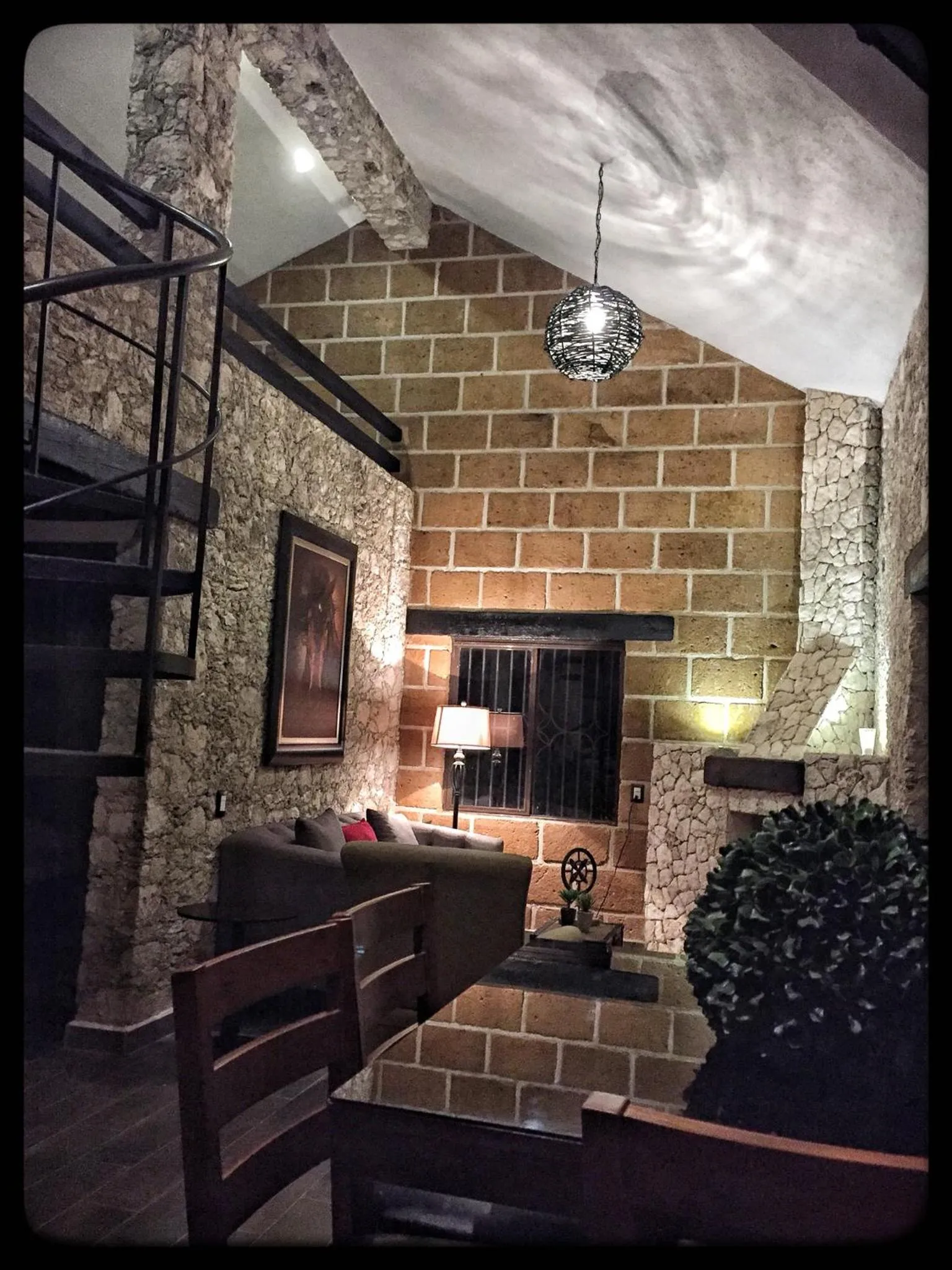 Decorative detail in Cabañas Rancho San Jorge