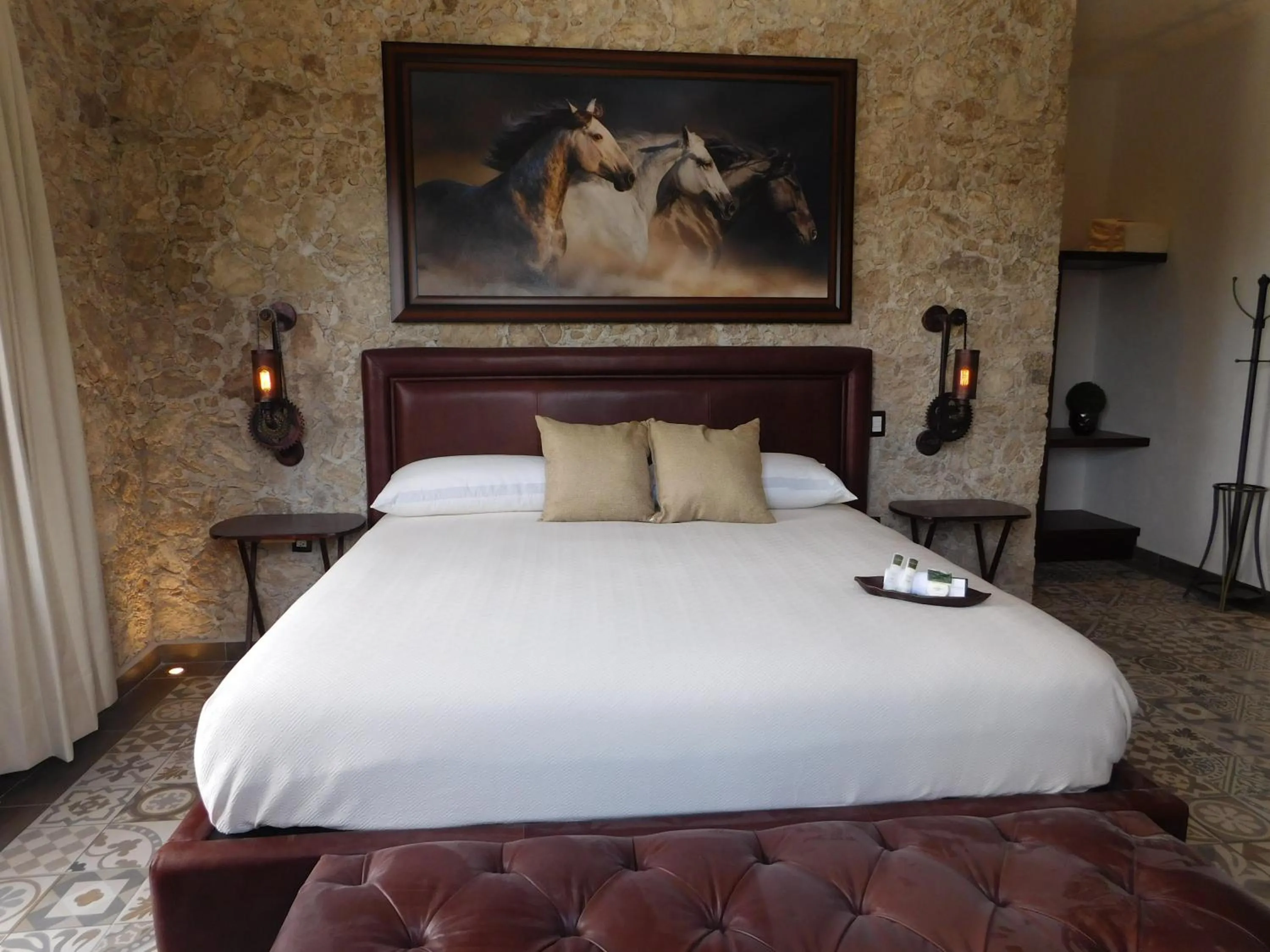 Bed in Cabañas Rancho San Jorge