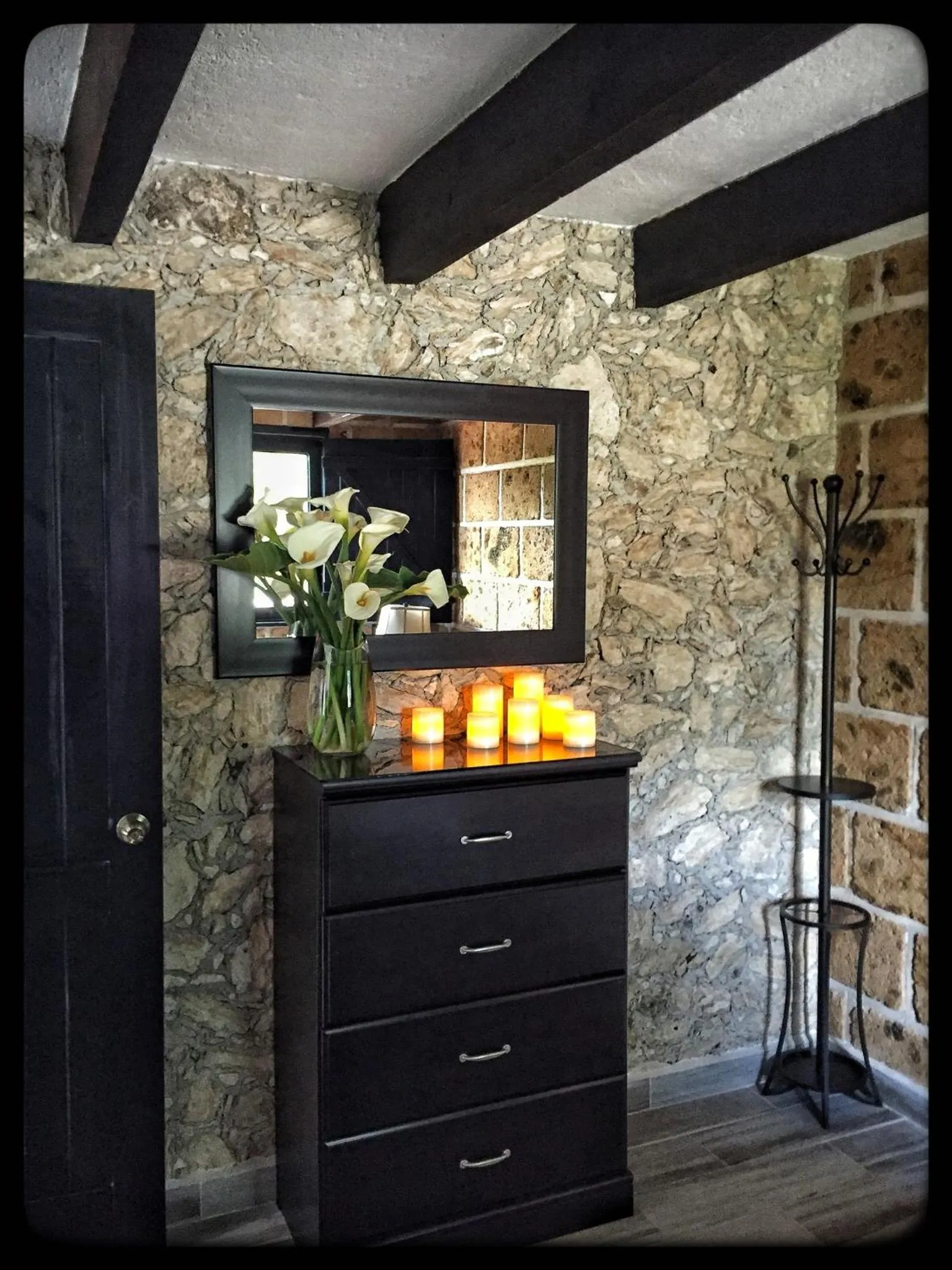 Decorative detail in Cabañas Rancho San Jorge