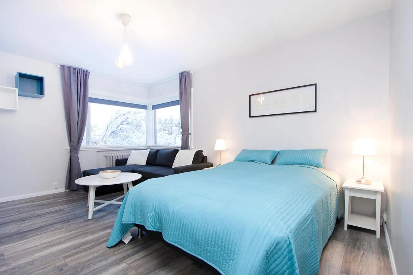 City view, Bed in Nordurey Guesthouse