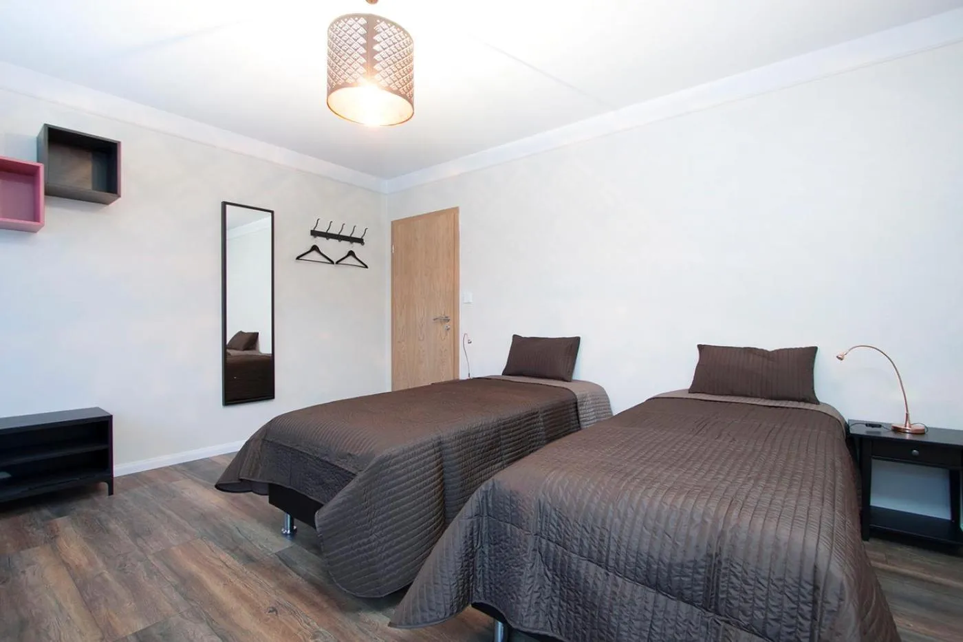 Bed in Nordurey Guesthouse