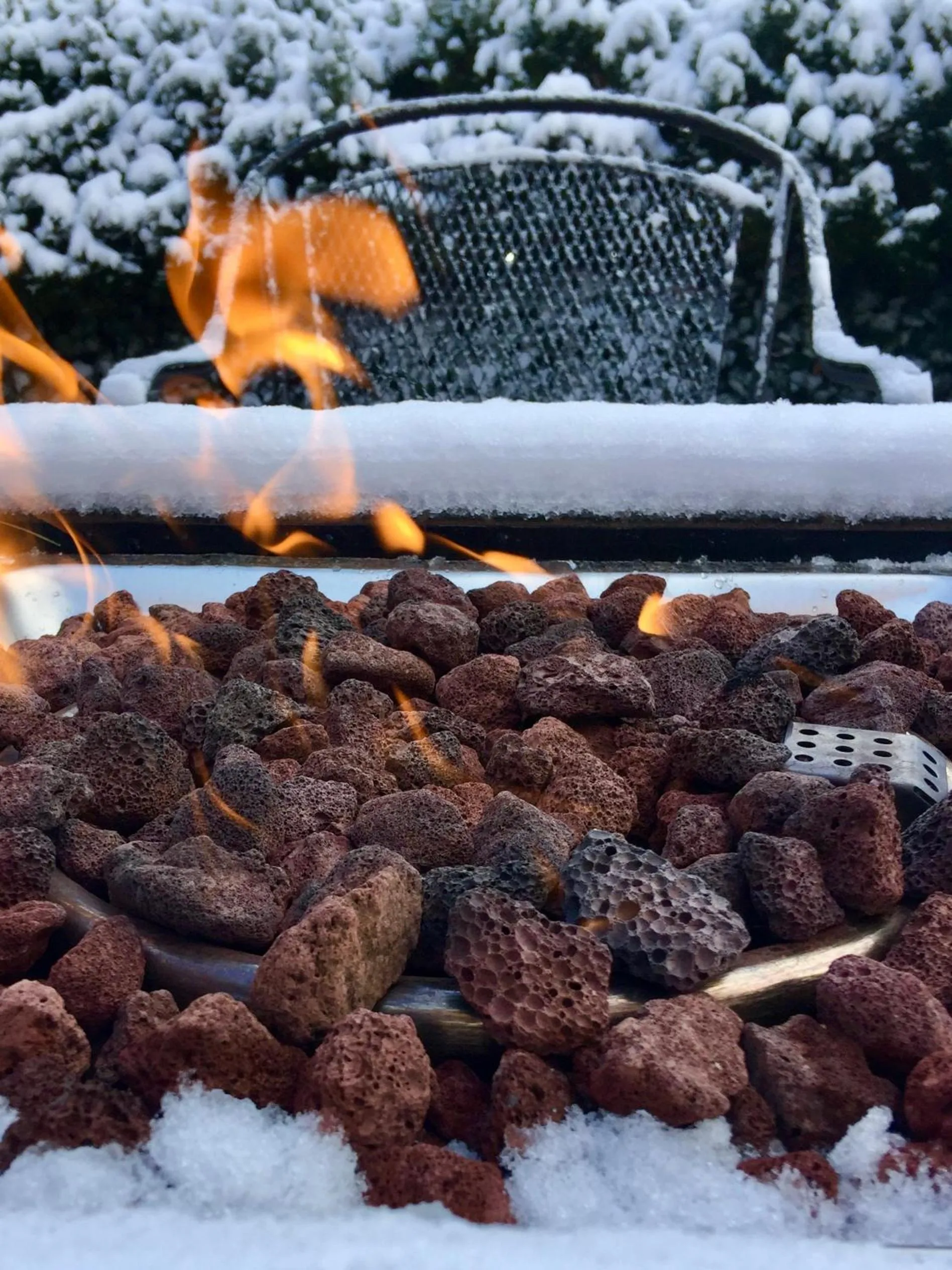Patio in Charred Oaks Inn