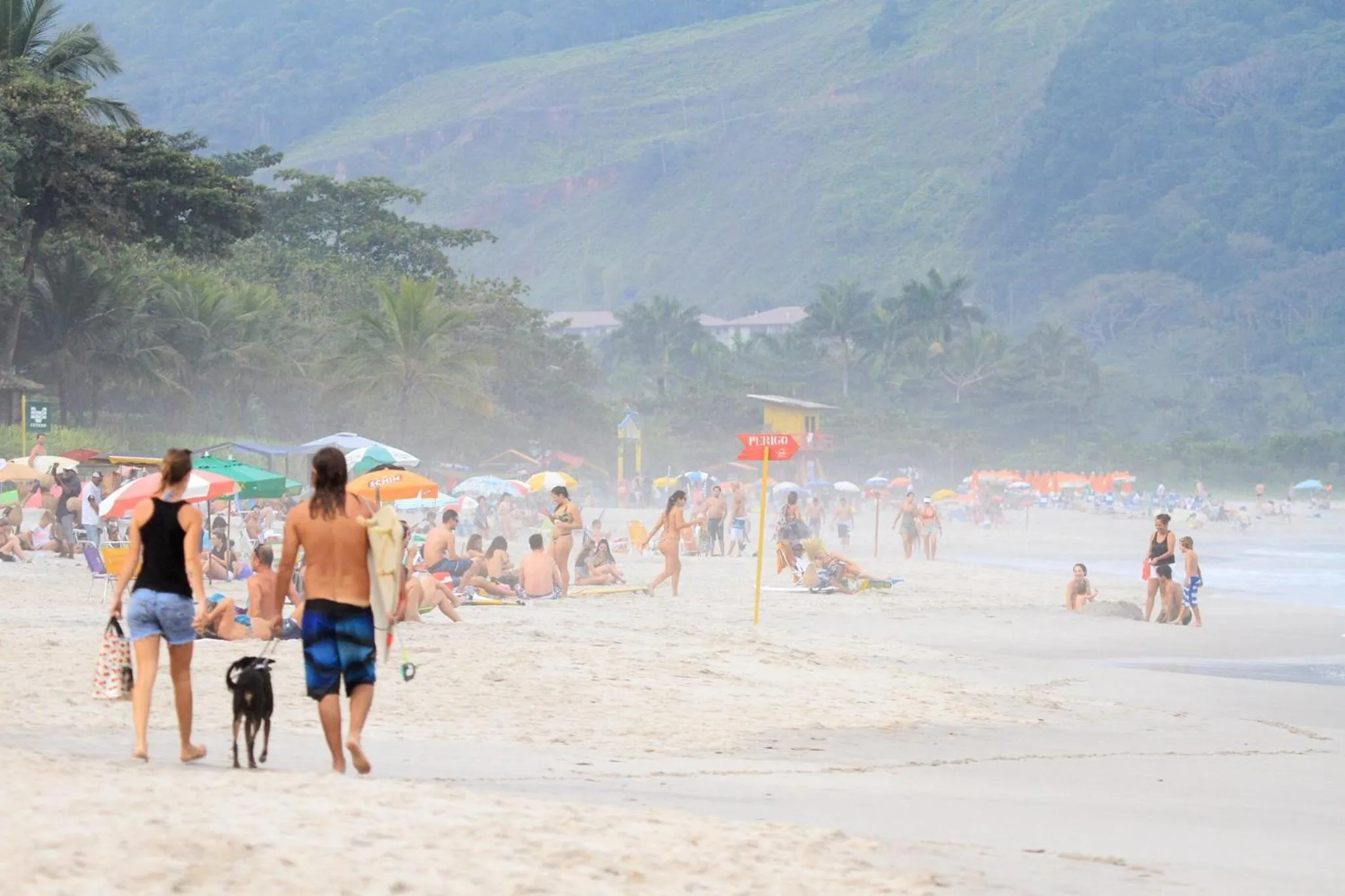 Beach in Flat Vila Morena a pousada da sua família
