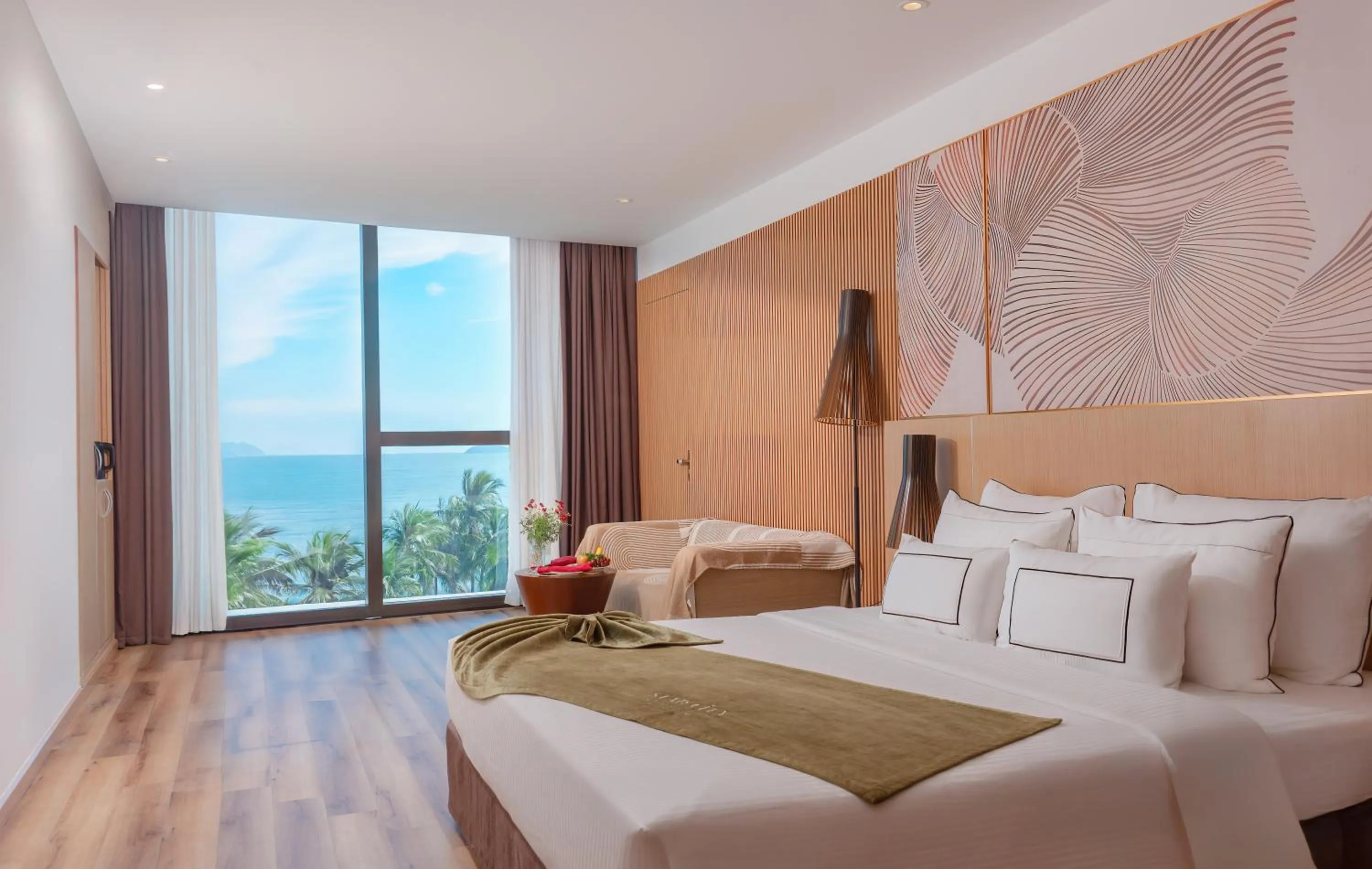 View (from property/room), Bed in Starcity Hotel & Condotel Beachfront Nha Trang