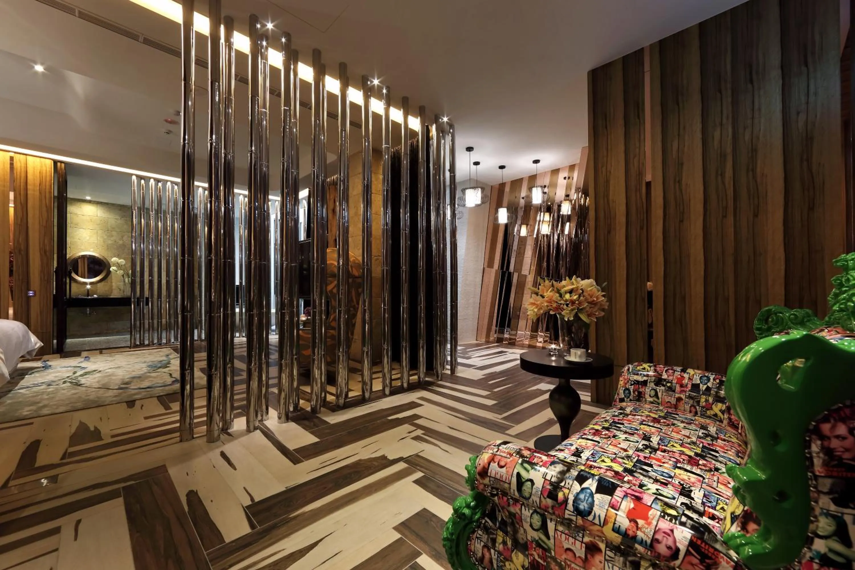 Seating area in Shuei Wu Villa