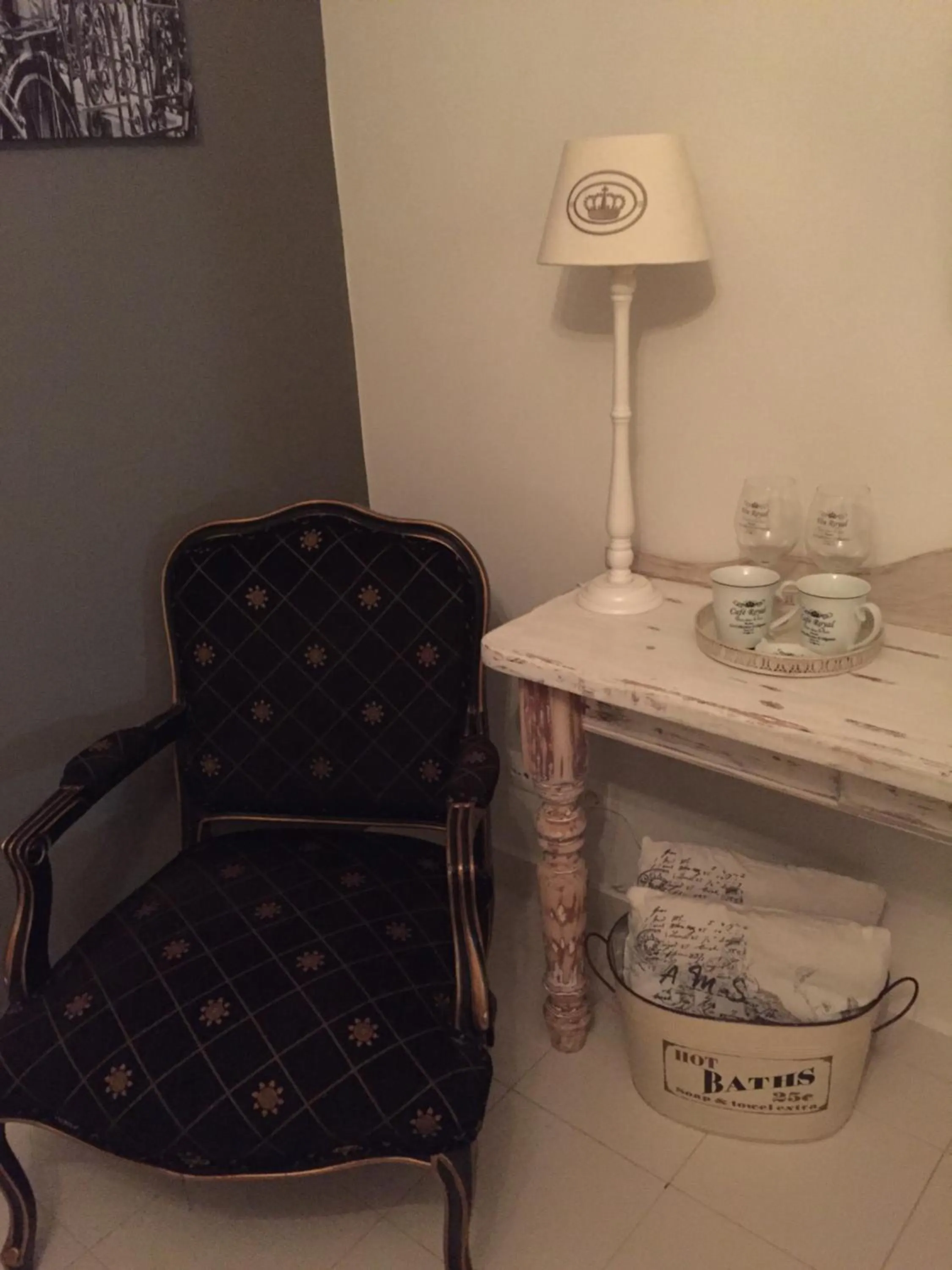 Seating area in Casa Traca