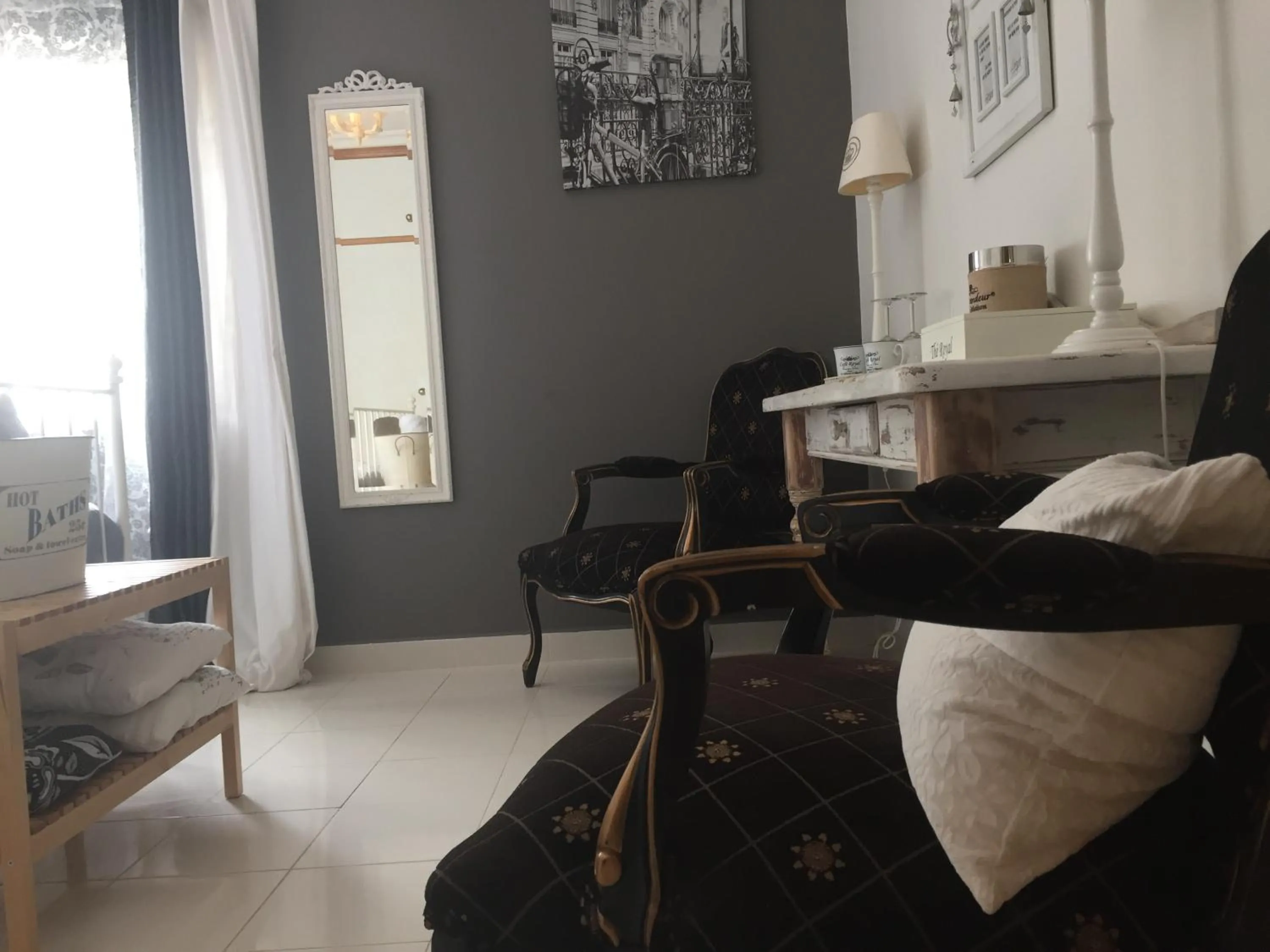 Seating area in Casa Traca