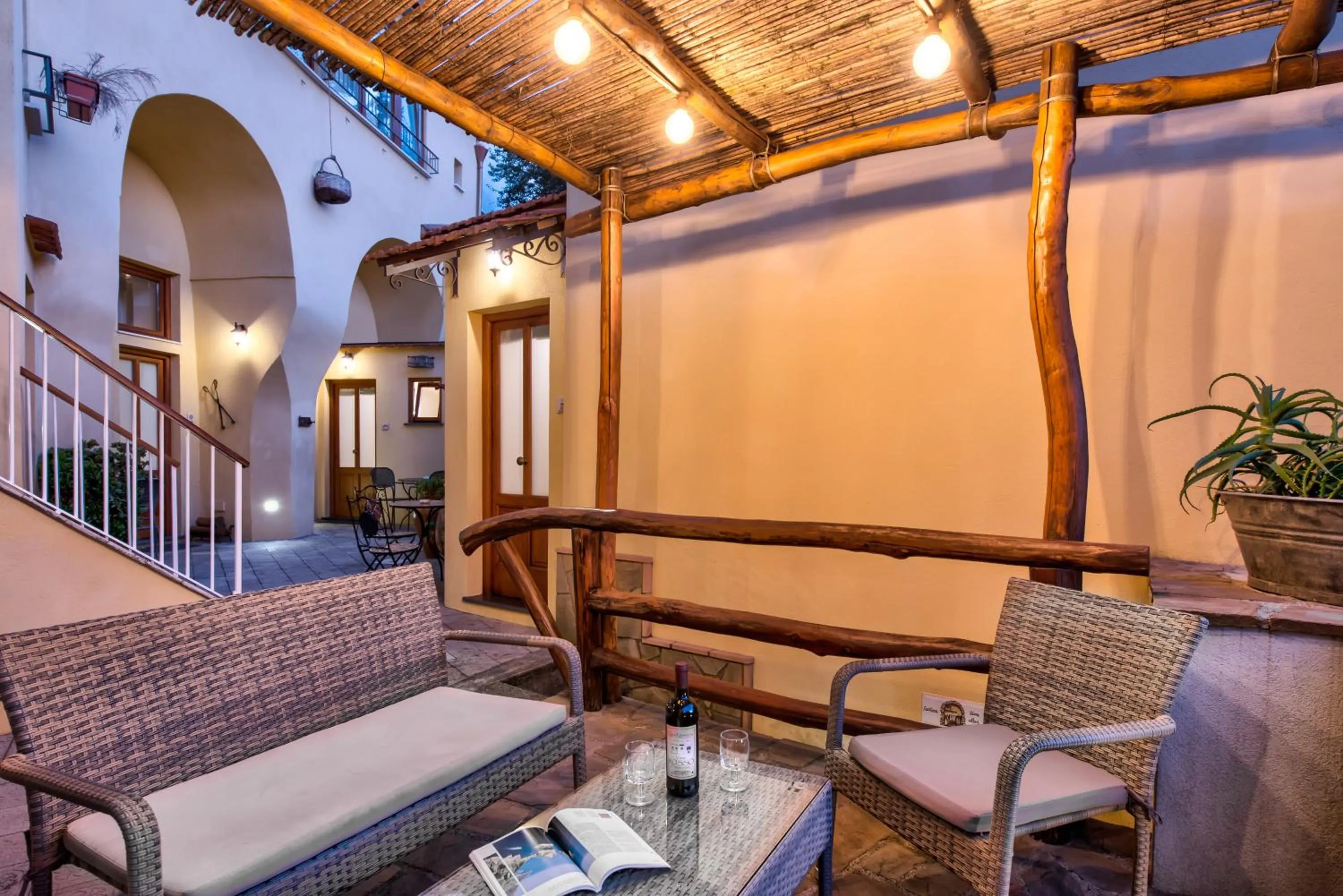 Inner courtyard view in Casa Nannina