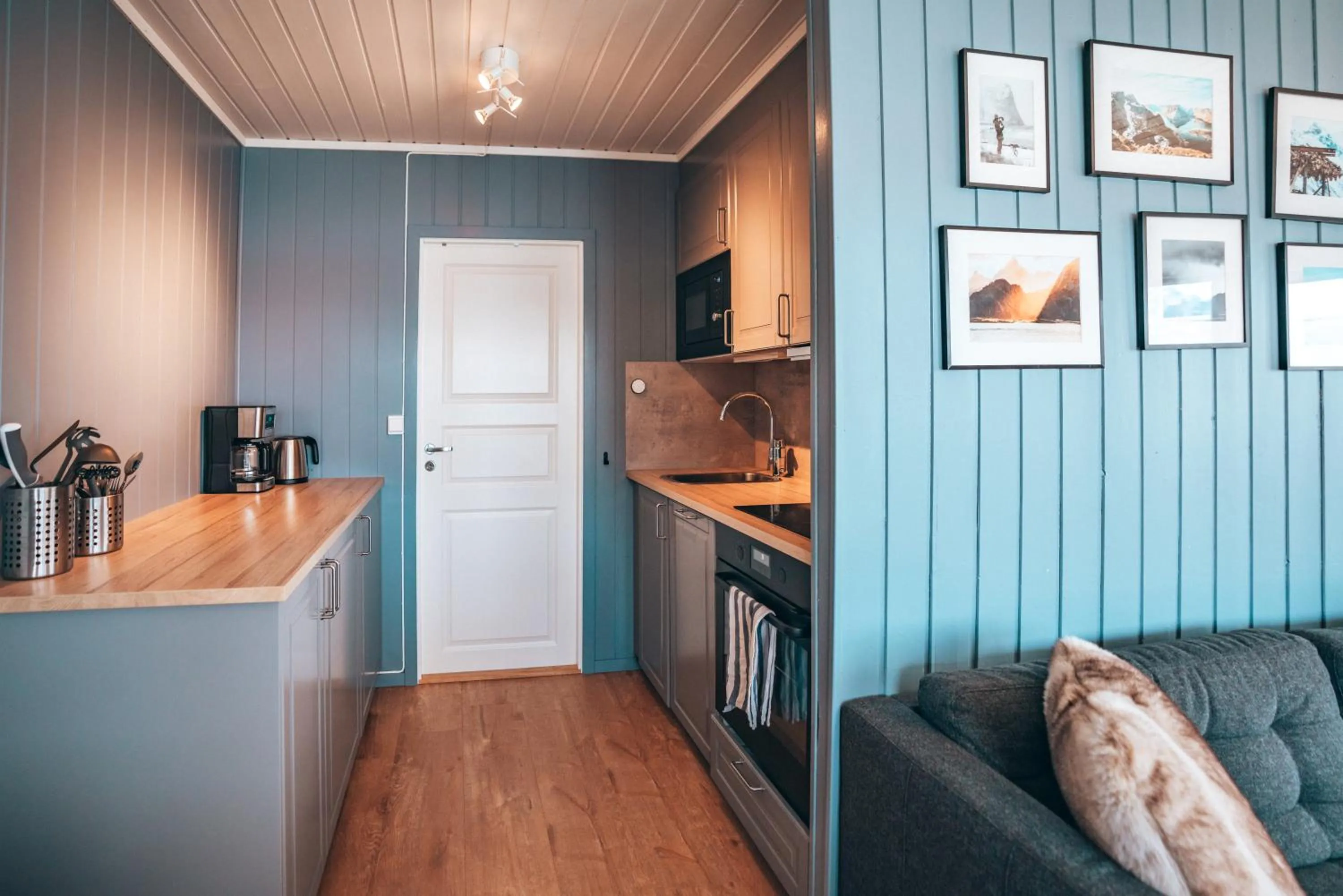 Kitchen or kitchenette in Skårungen - Hotel, Cabins and Camping