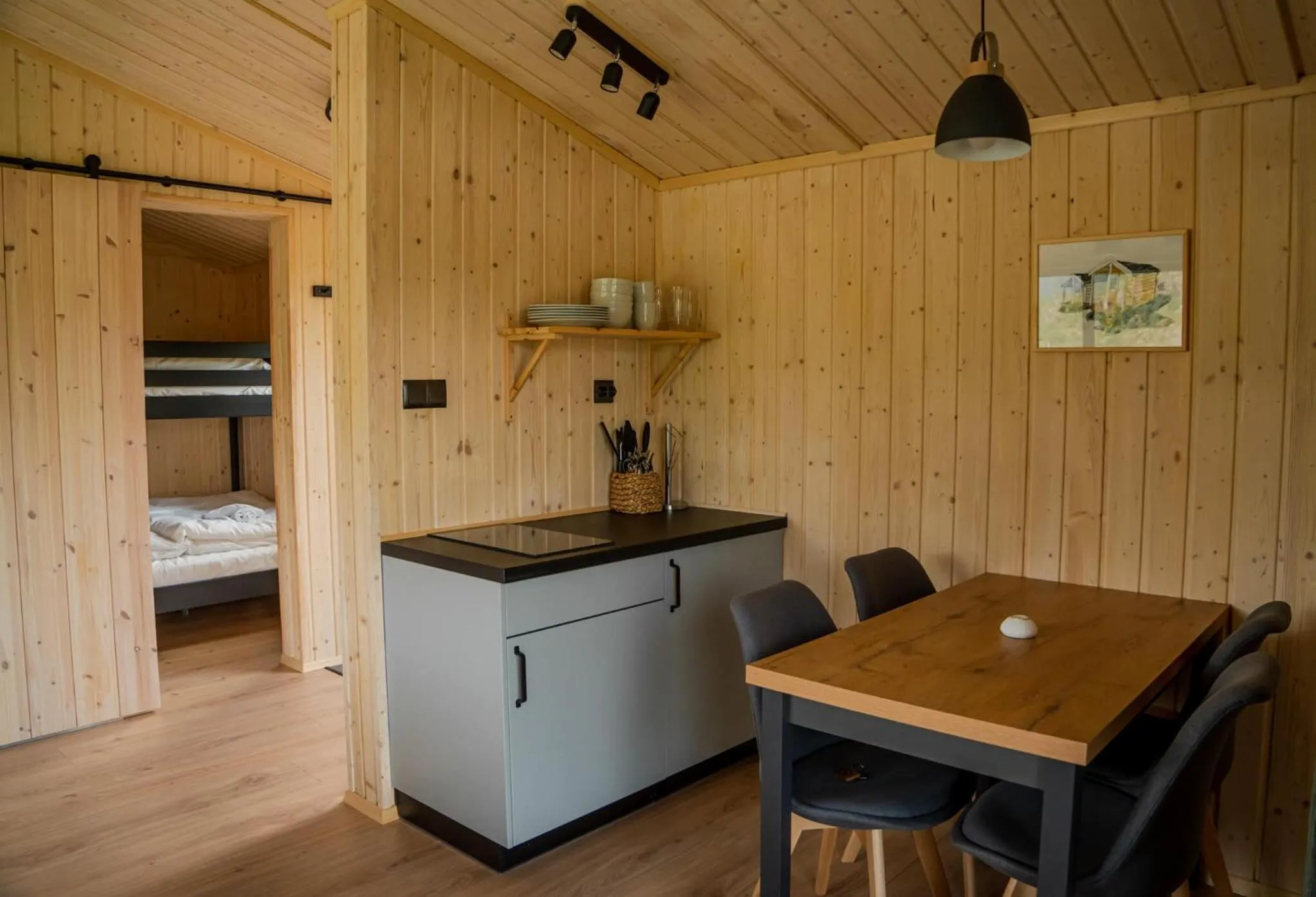 Kitchen or kitchenette in Skårungen - Hotel, Cabins and Camping