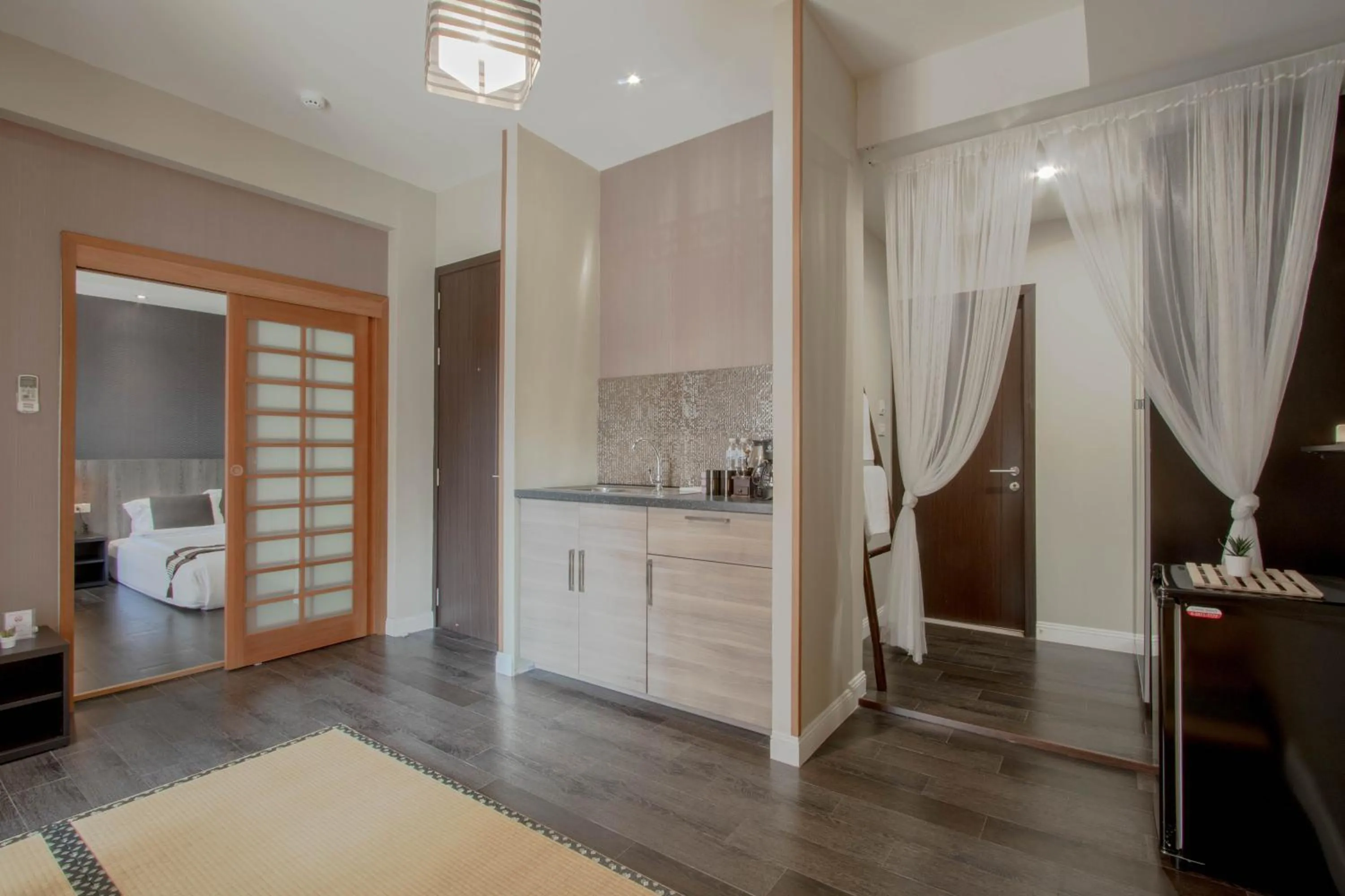 Living room, Bed in The Star of Sathorn