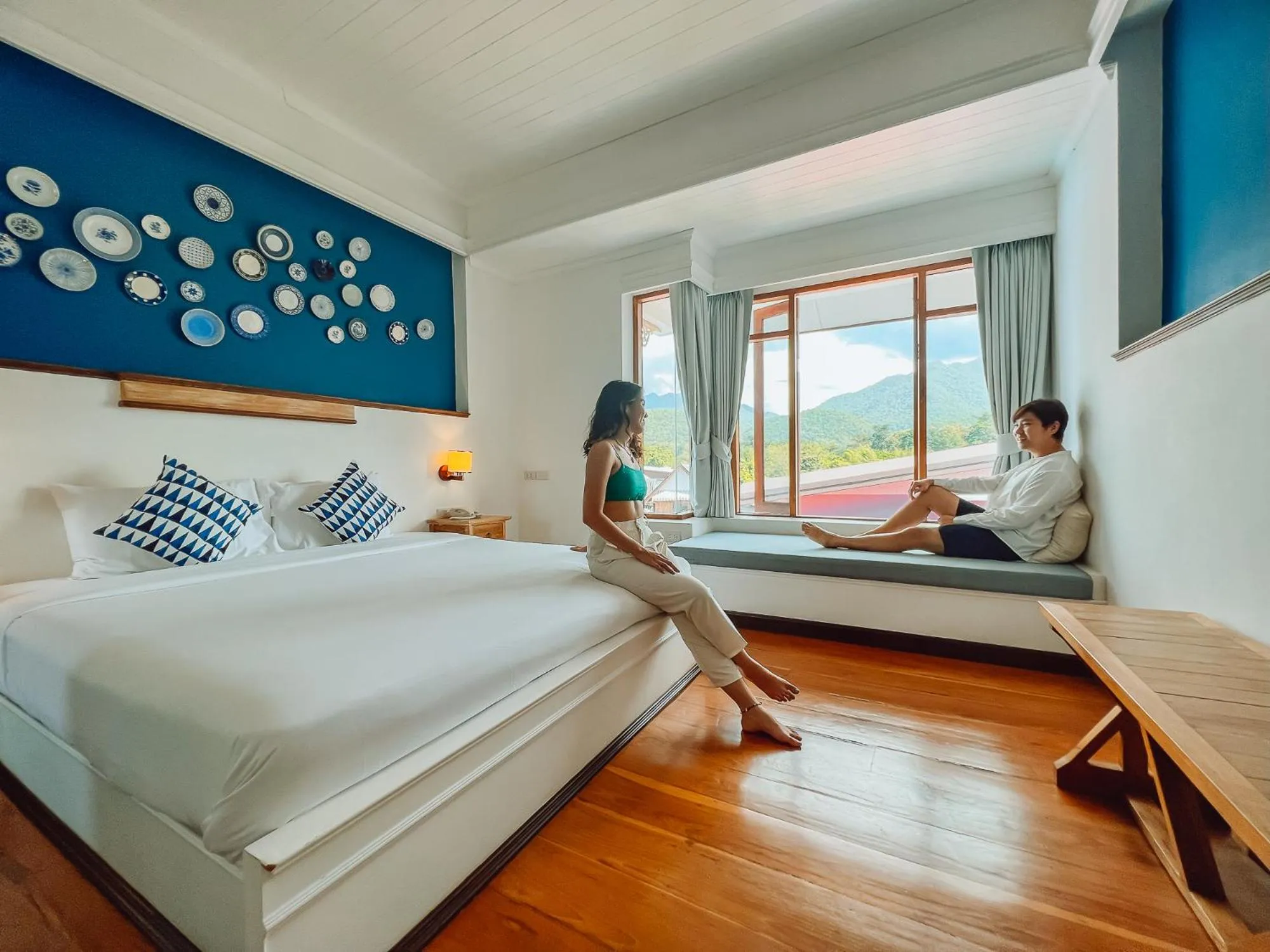 Decorative detail, Bed in Pai Cherkaew Boutique House