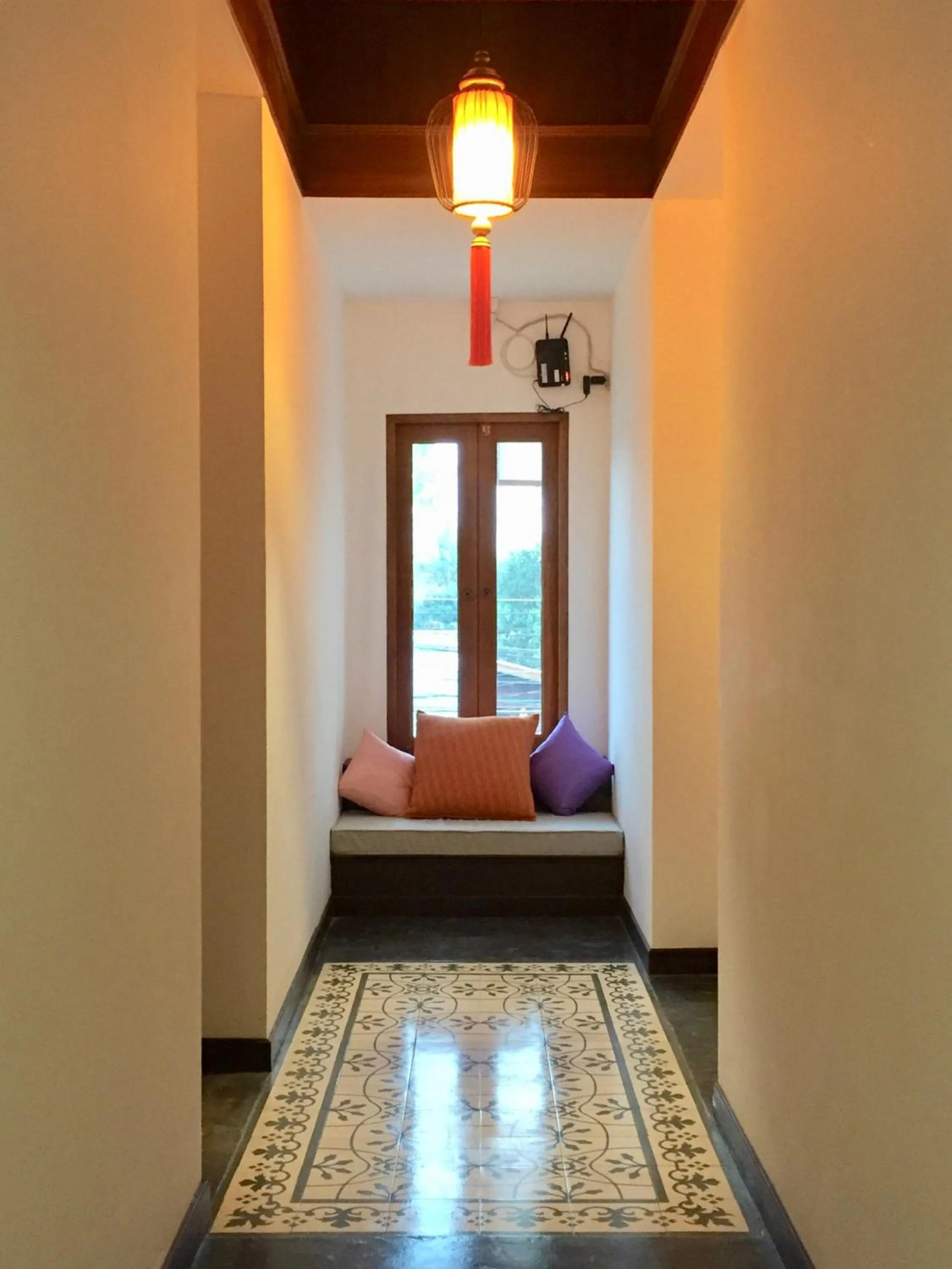 Decorative detail, Bed in Pai Cherkaew Boutique House